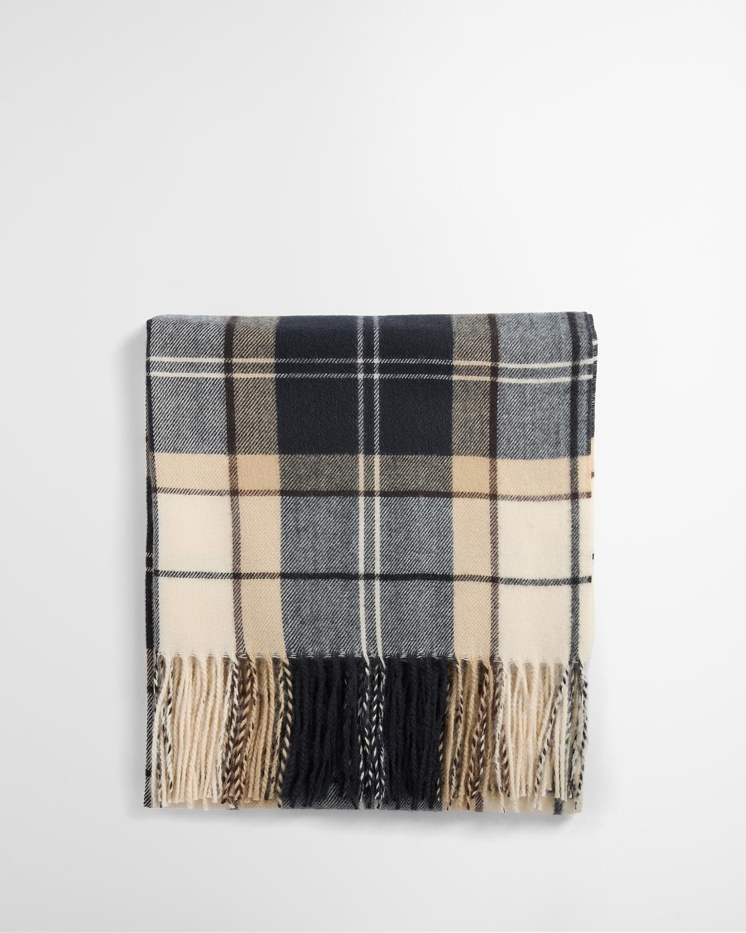 Barbour Hailes Scarf In Light Birchwood Dress Tartan LSC0426