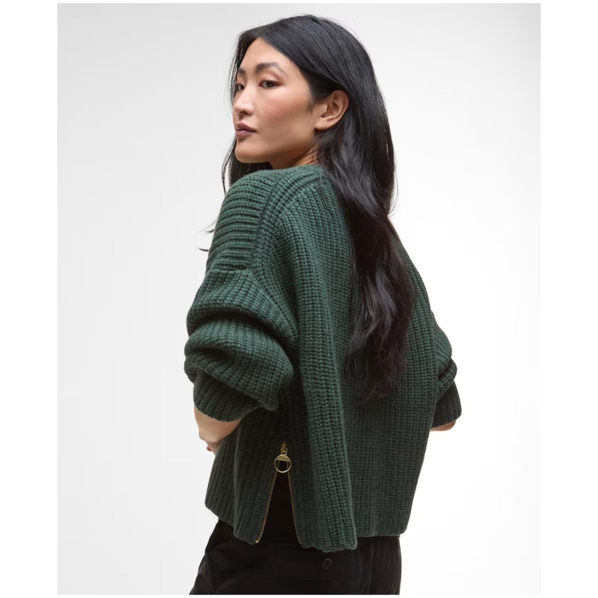 Barbour Lilian Knitted Jumper Olive LKN1703OL51