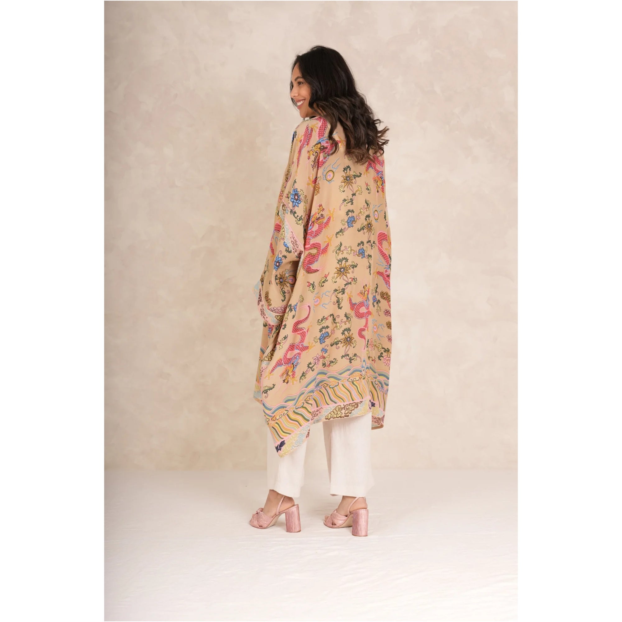 One Hundred Stars Dragon Sand Grande Kimono