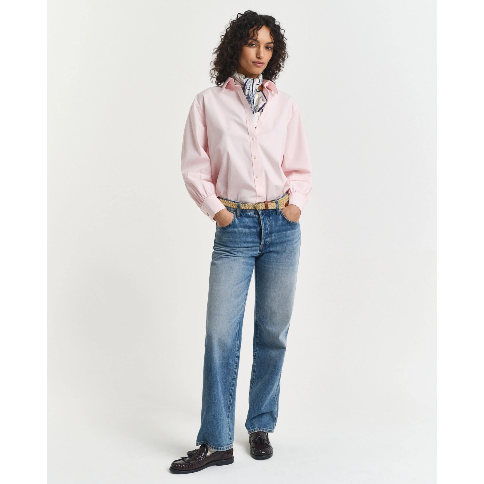 GANT Relaxed Volume Sleeve Shirt in Salmon 4300523