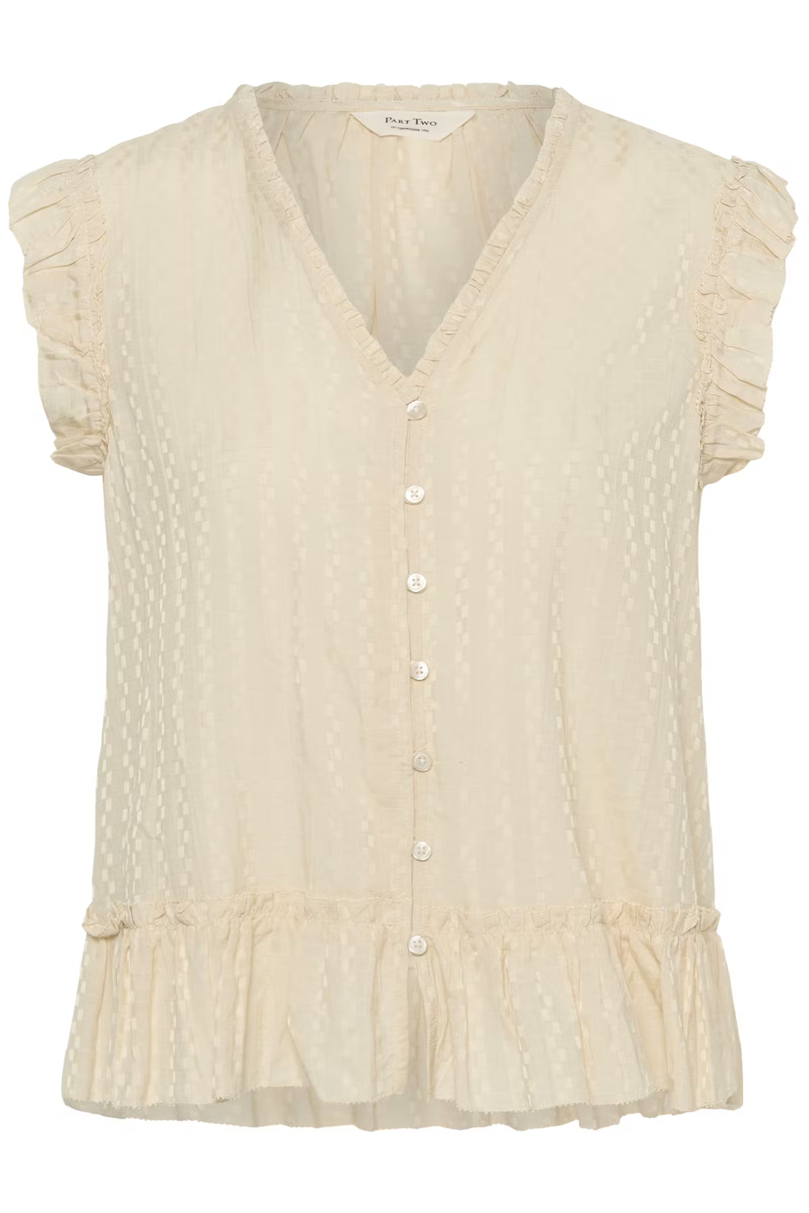 Part Two Aneka V-Neck Blouse In Oatmeal