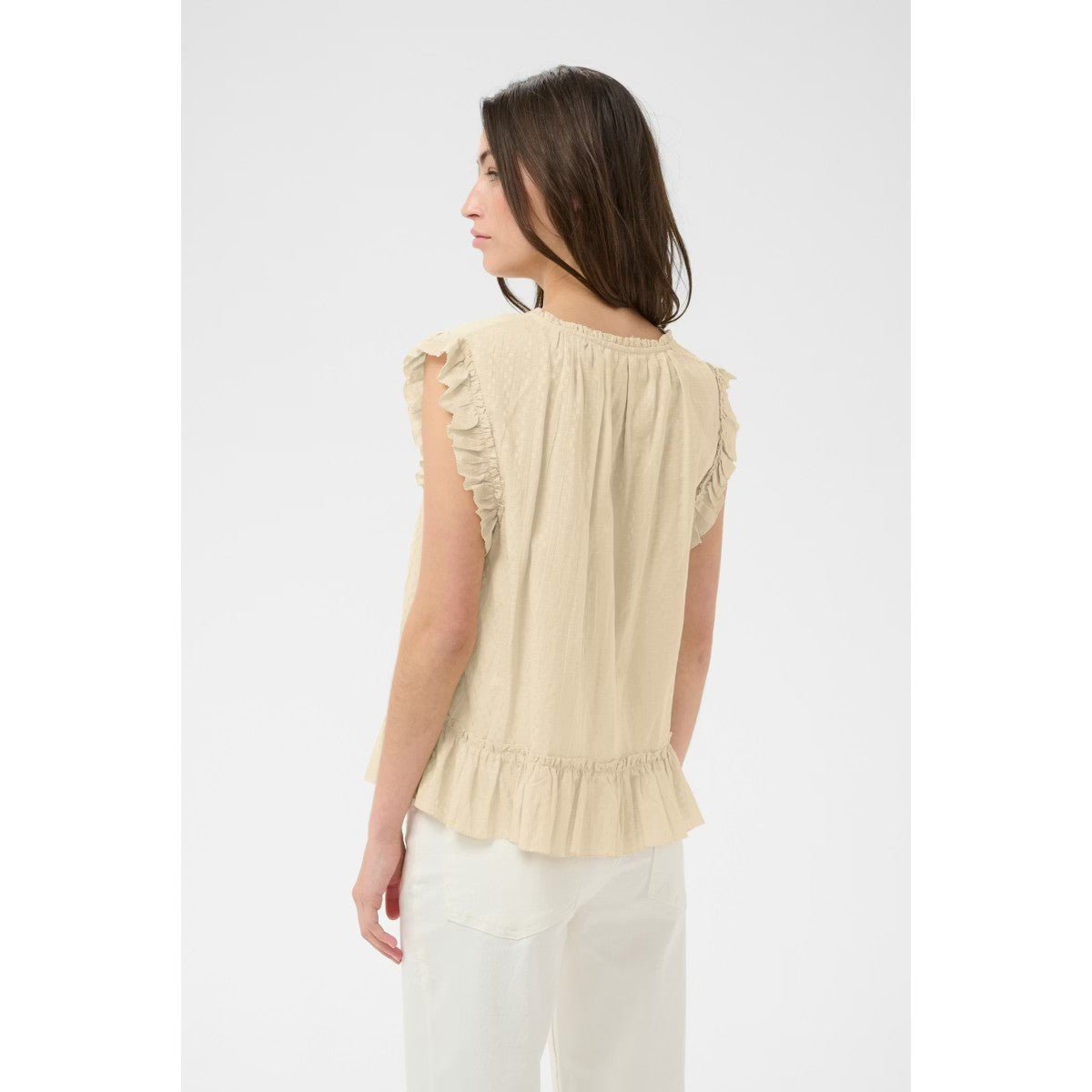 Part Two Aneka V-Neck Blouse In Oatmeal