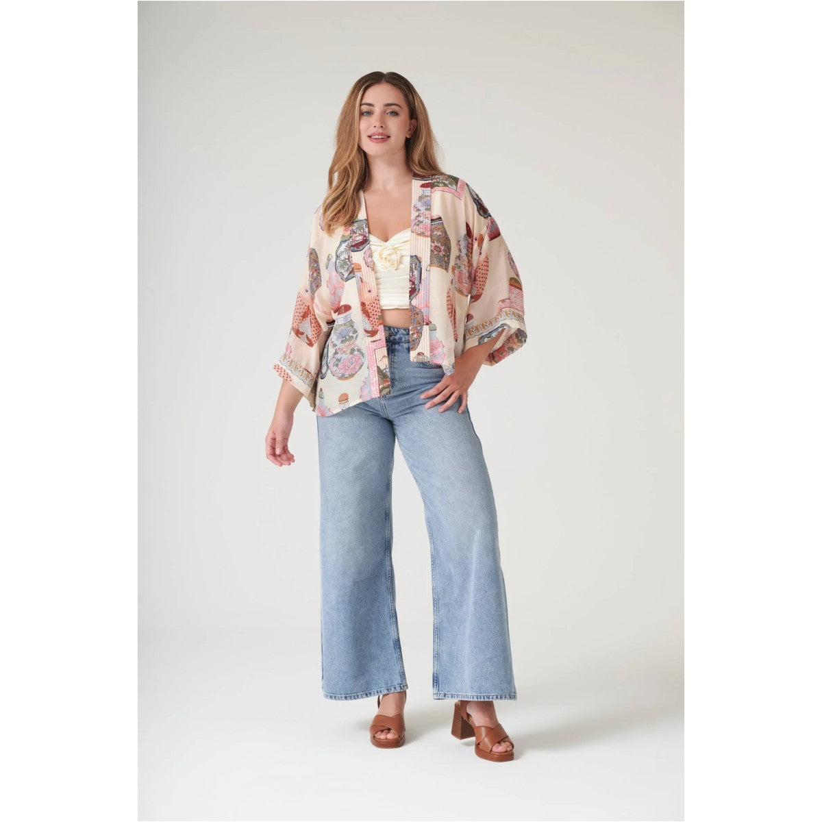 One Hundred Stars Perfume Bottles Kimono