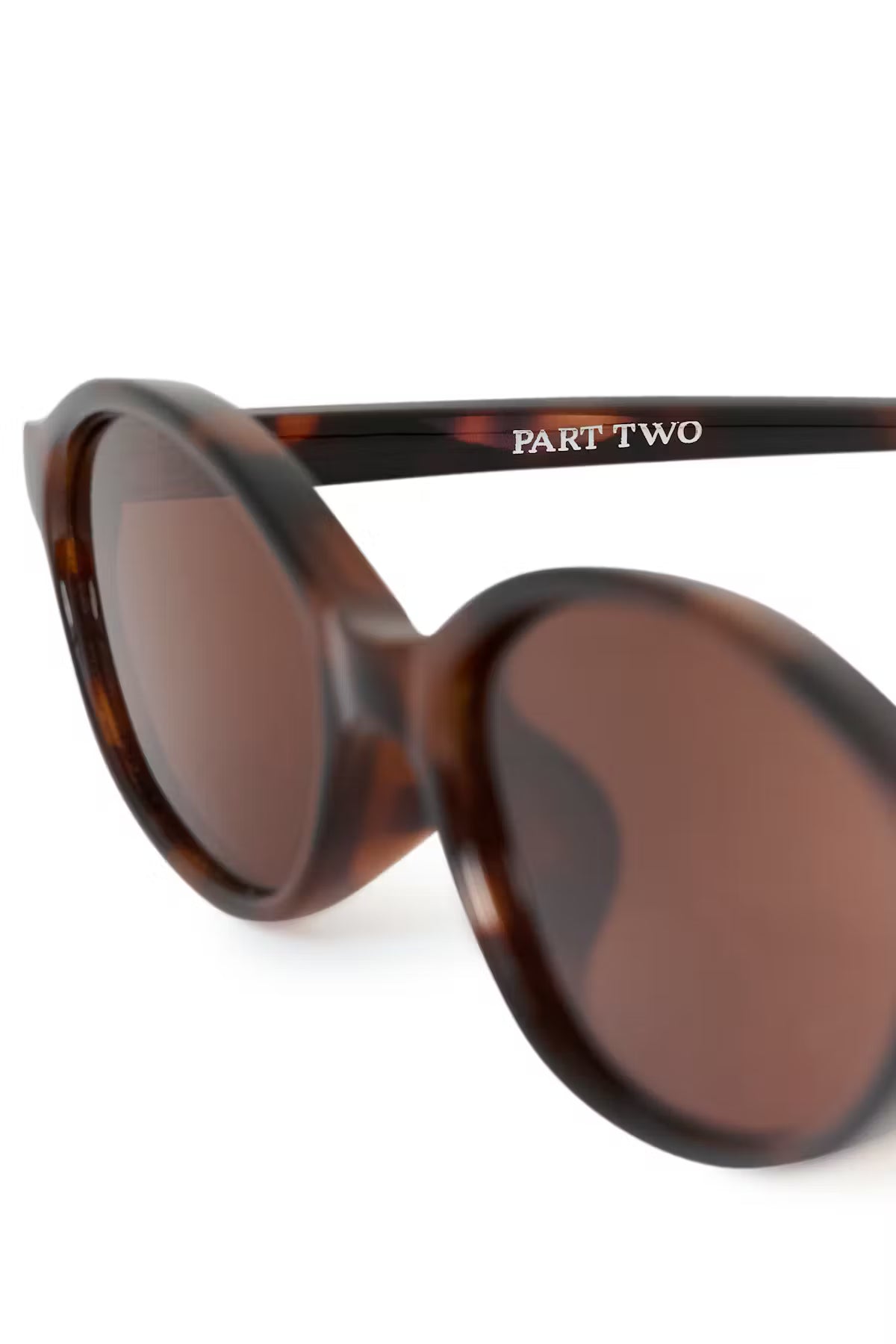Part Two Becky Sunglasses In Dark Tortoise Shell