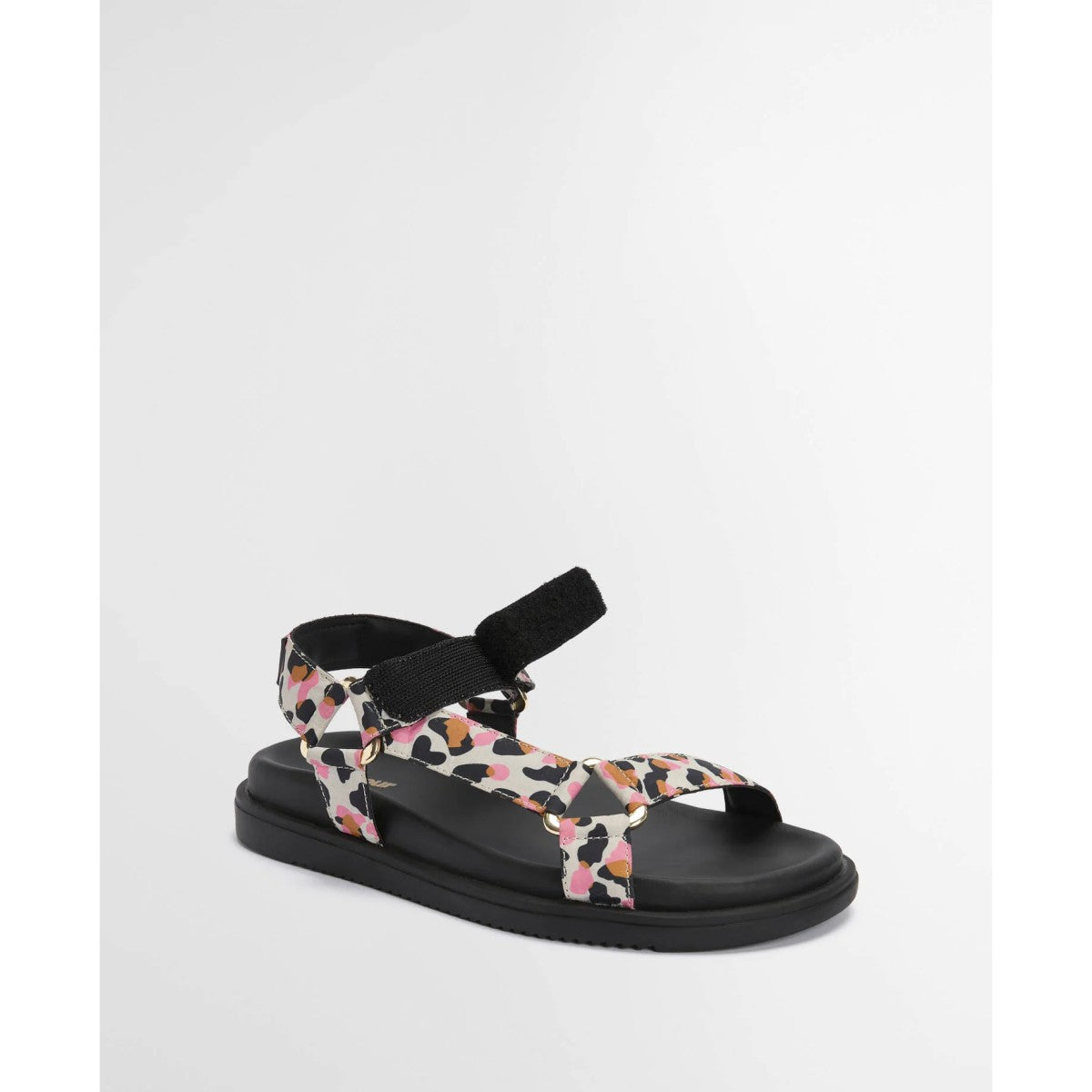 Barbour Caitlin Sandals In Leopard Print