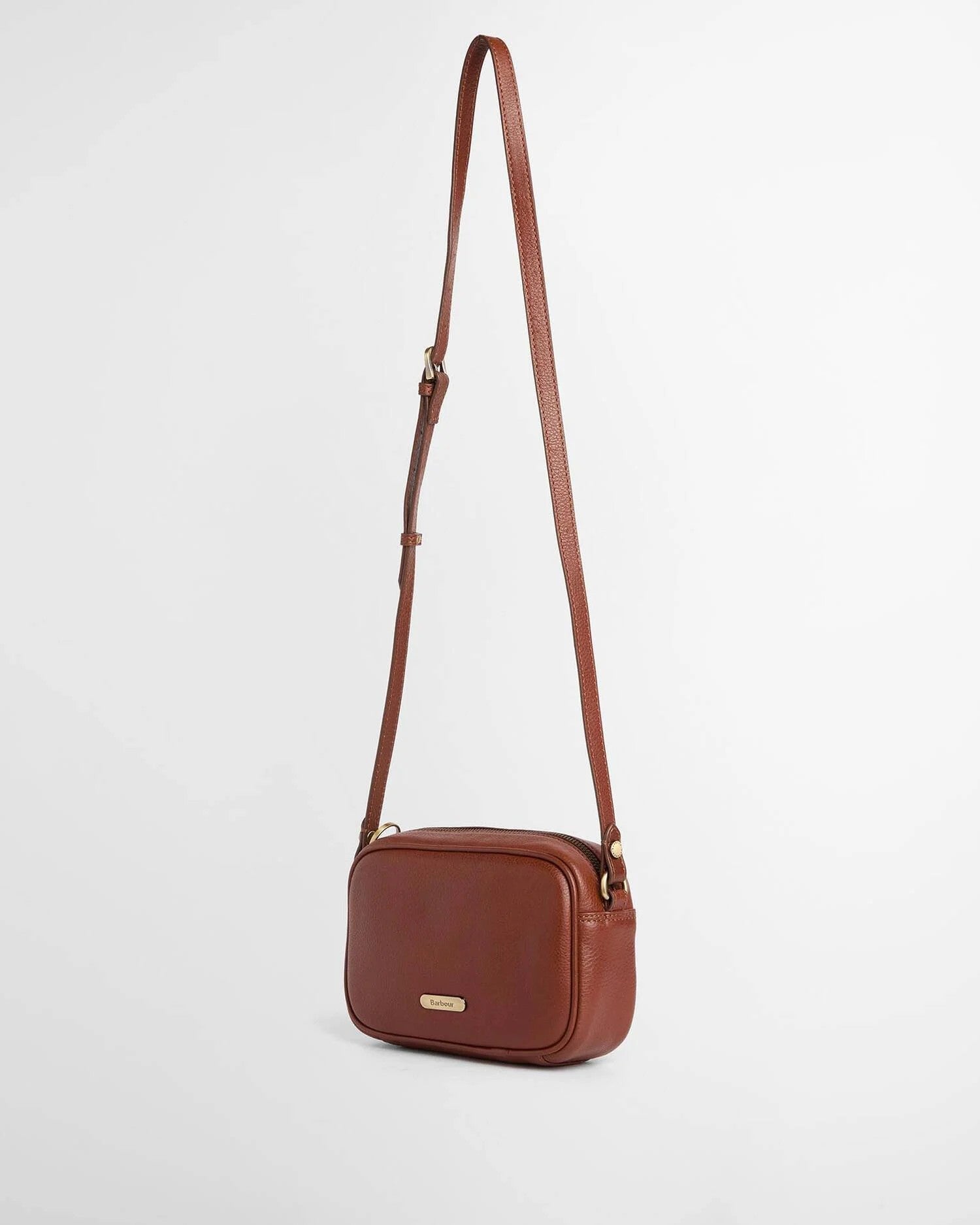 Barbour Daphne Leather Mini Crossbody Bag In Brown LBA0546BR111