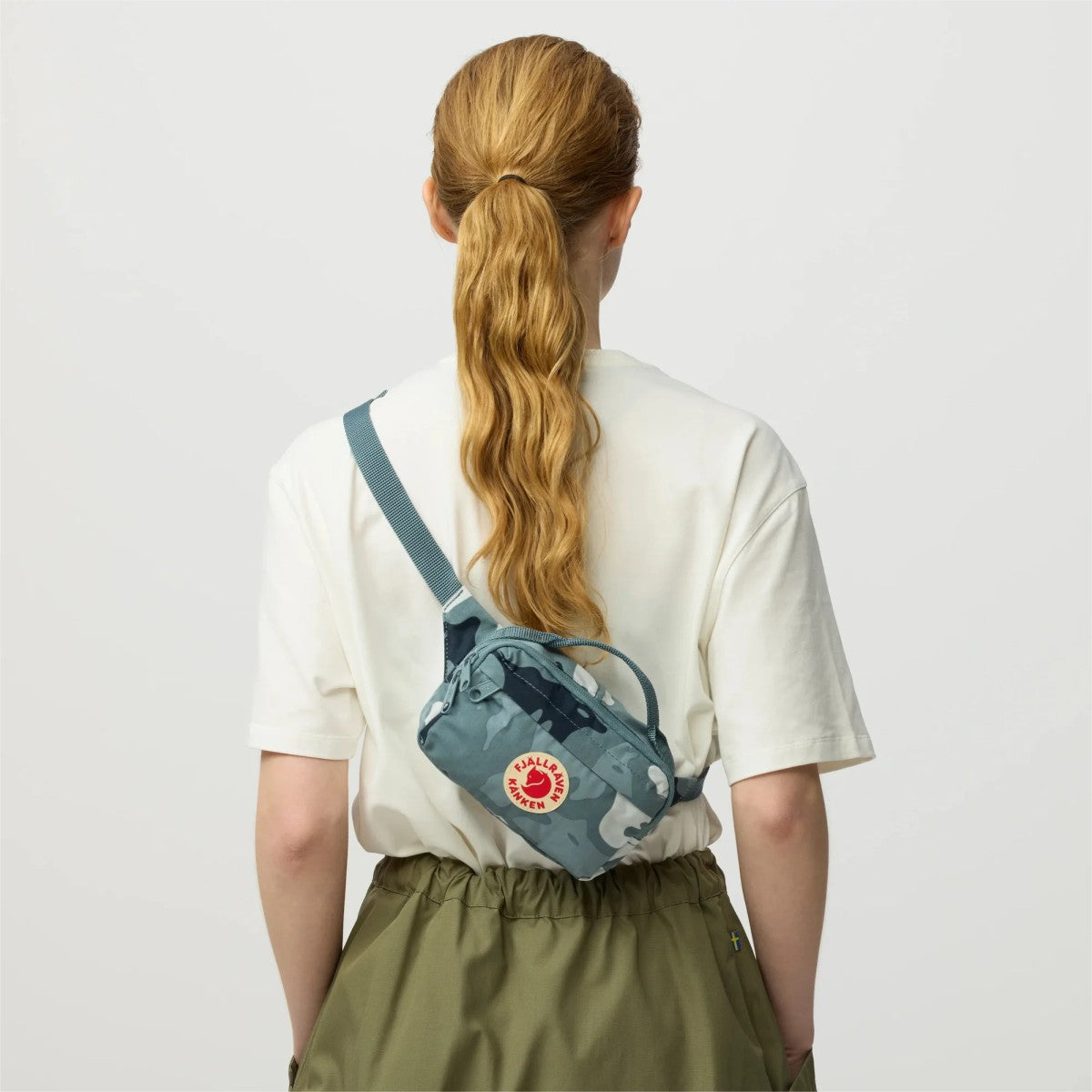 Fjällräven Kanken Graphics Hip Pack In Nimbus Blue/Hidden Animals