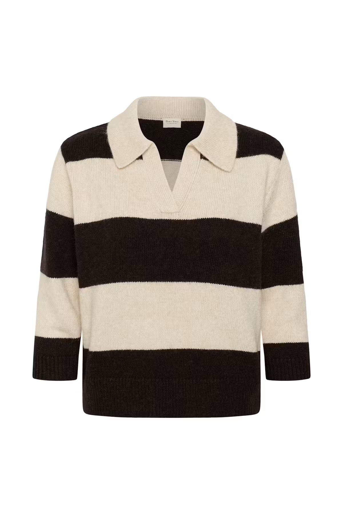Part Two Charlott Pullover In Whitecap Gray/Mole Stripe 30310833