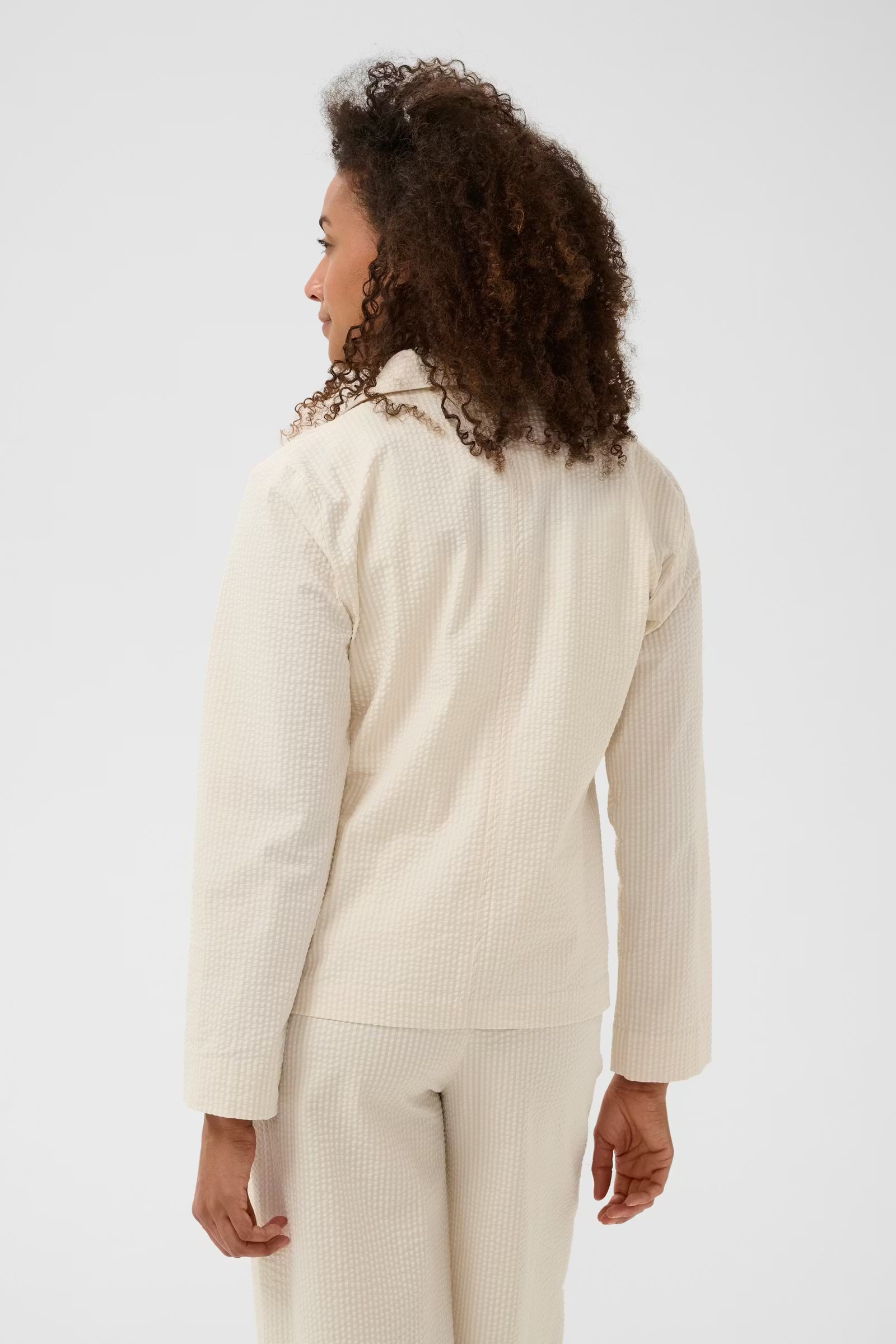 Part Two Briddi Casual Jacket In Whisper White Stripe