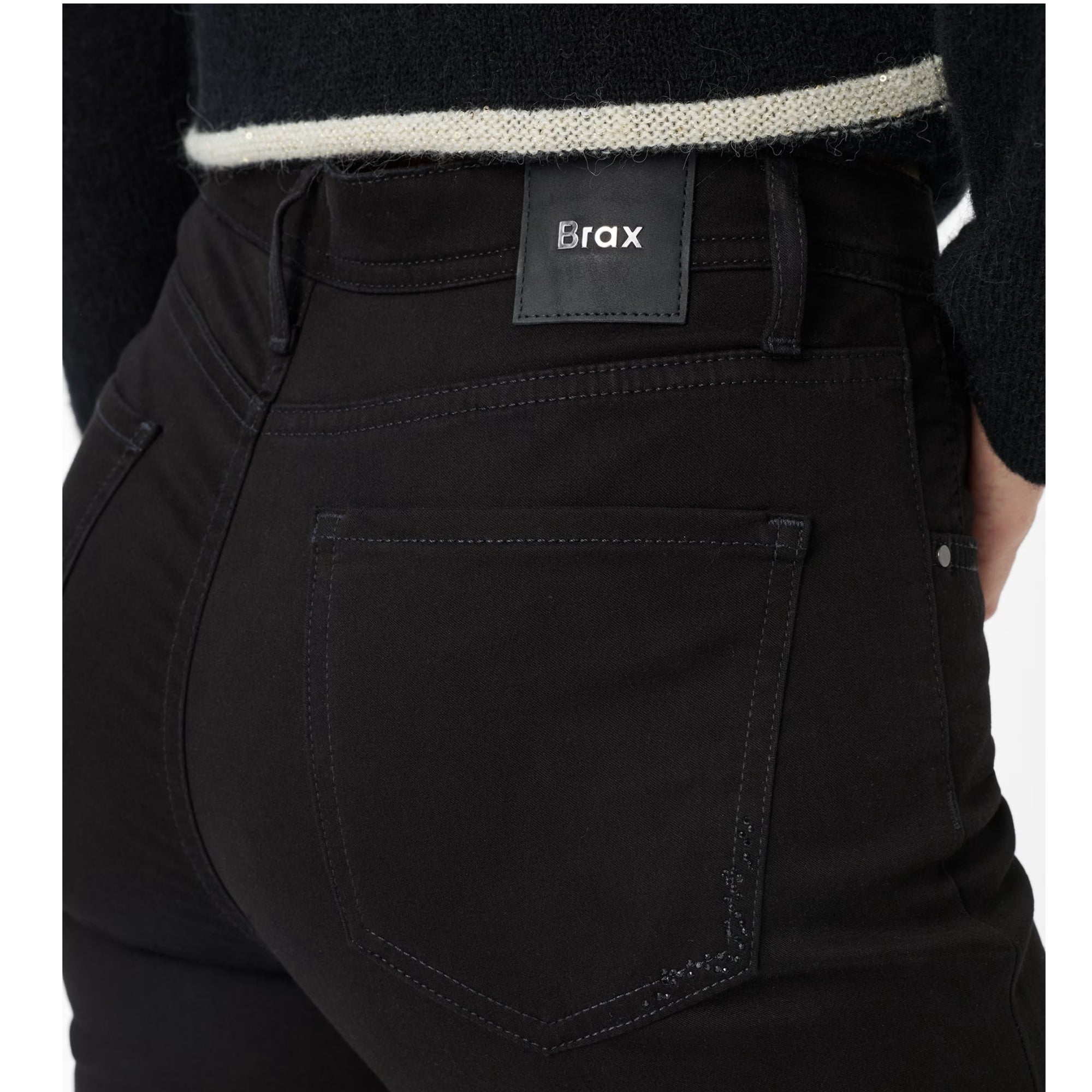 Brax Mary Five Pocket Jeans Winter Dream In Black 71-1707