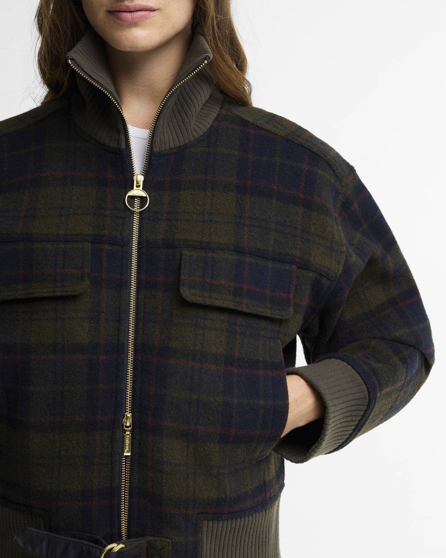 Barbour Ivybridge Overshirt In Shadow Classic Tartan LOS0090TN43