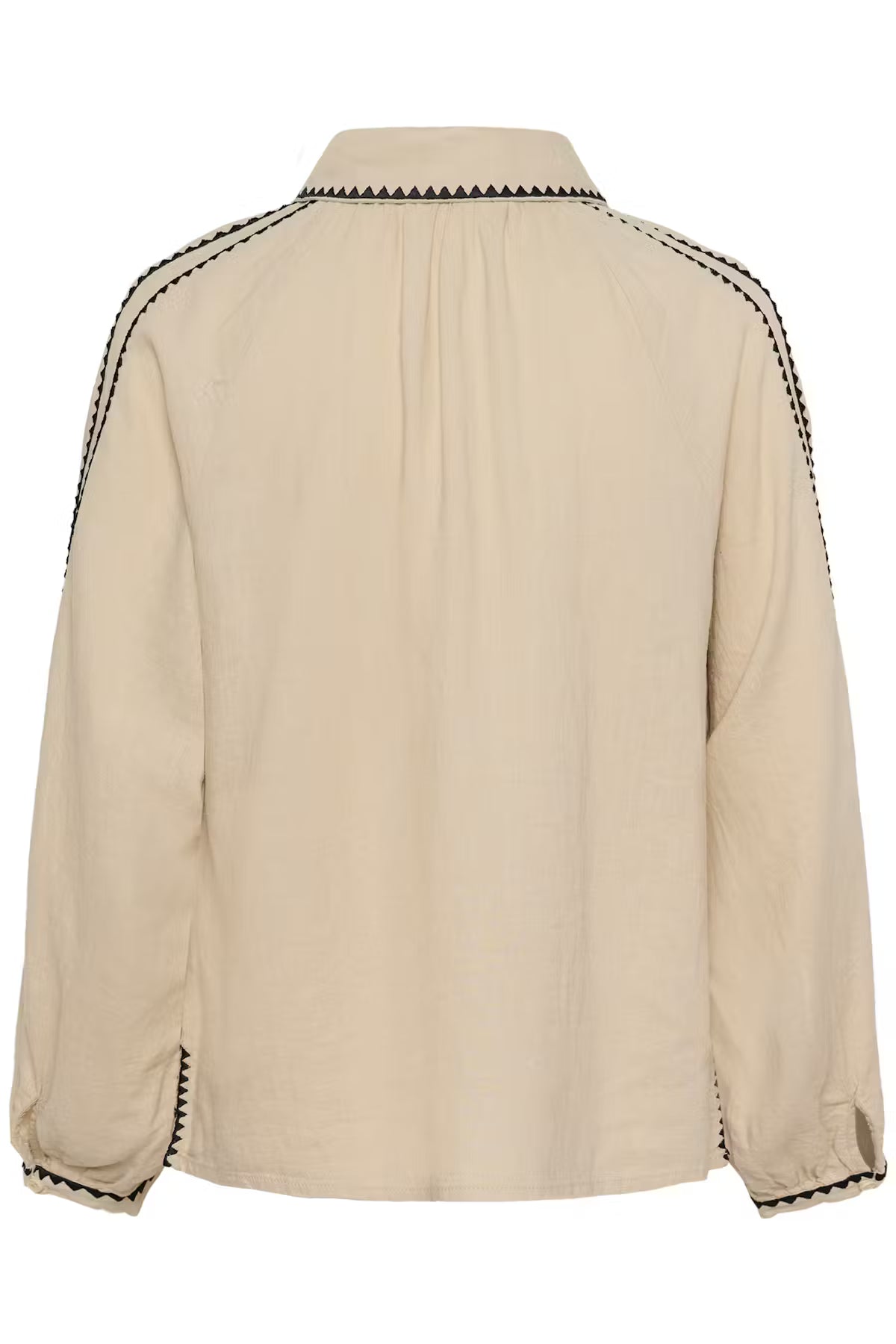 Part Two Aimy Embroidered Blouse In Oatmeal