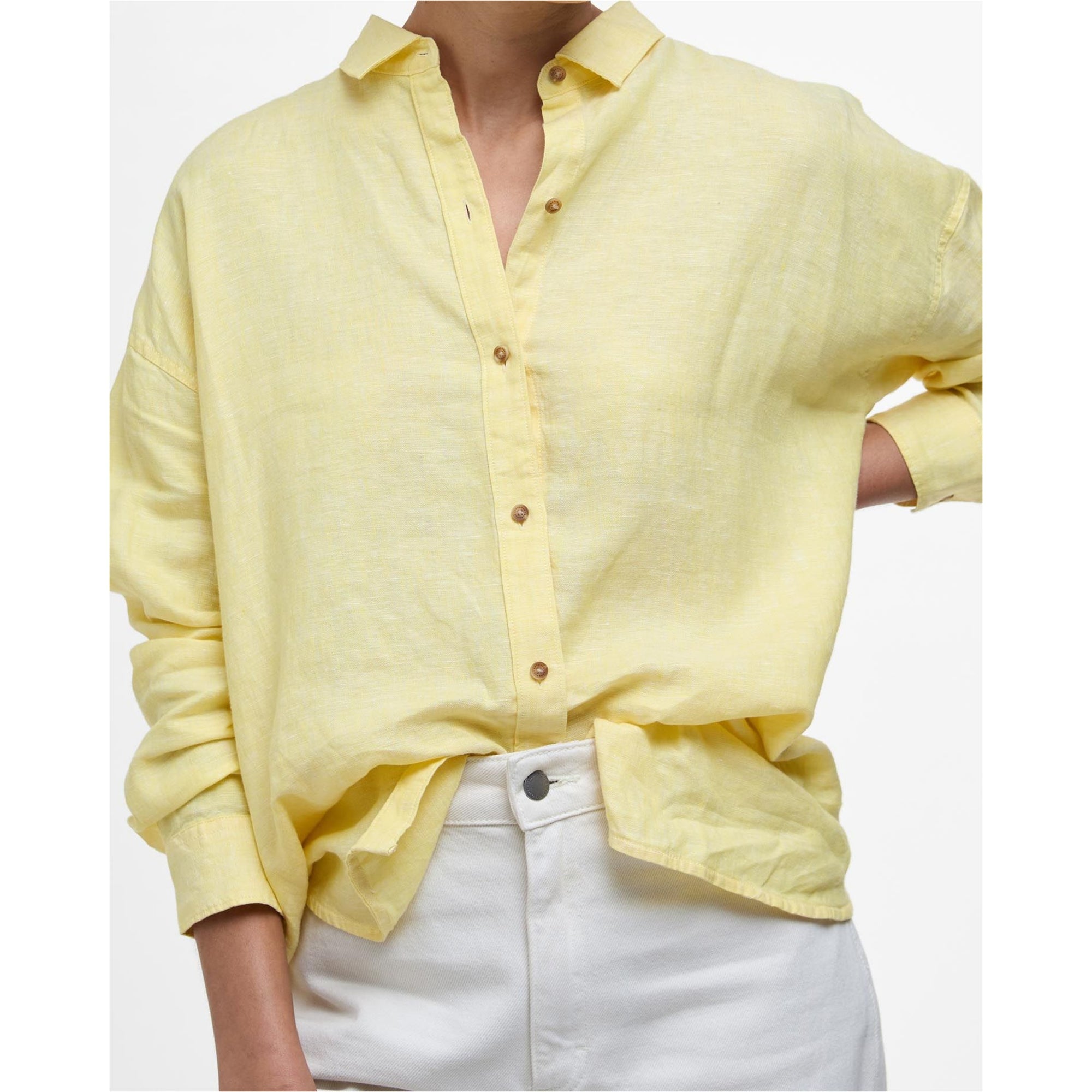 Barbour Hampton Shirt in Sunray Yellow LSH1596YE32