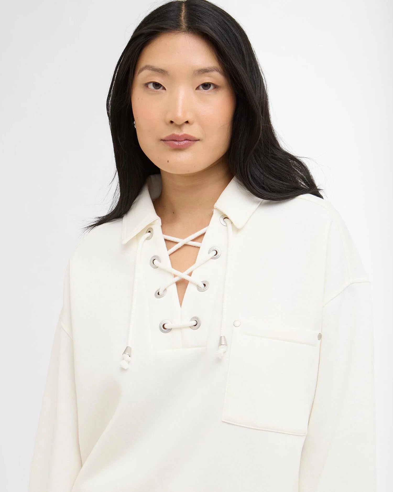 Barbour Daya Sweatshirt In Ecru