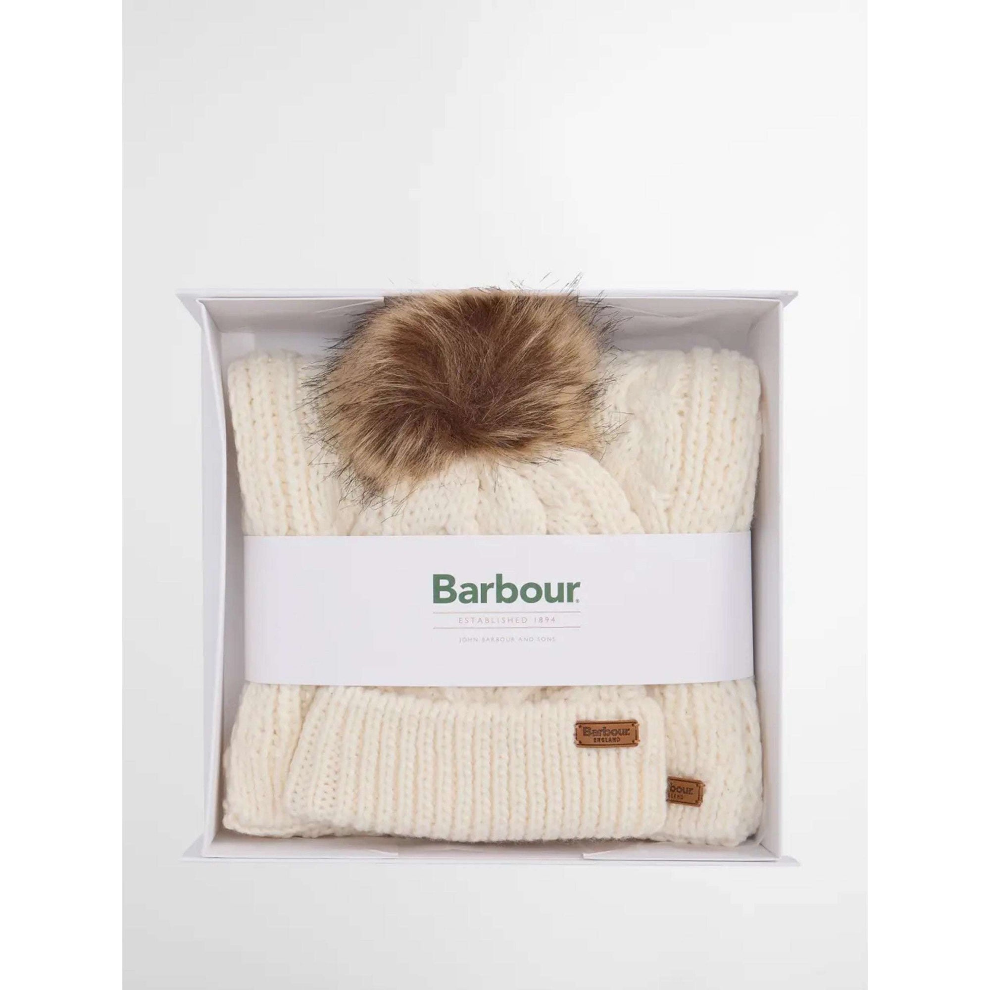 Barbour Penshaw Hat & Scarf Gift Set