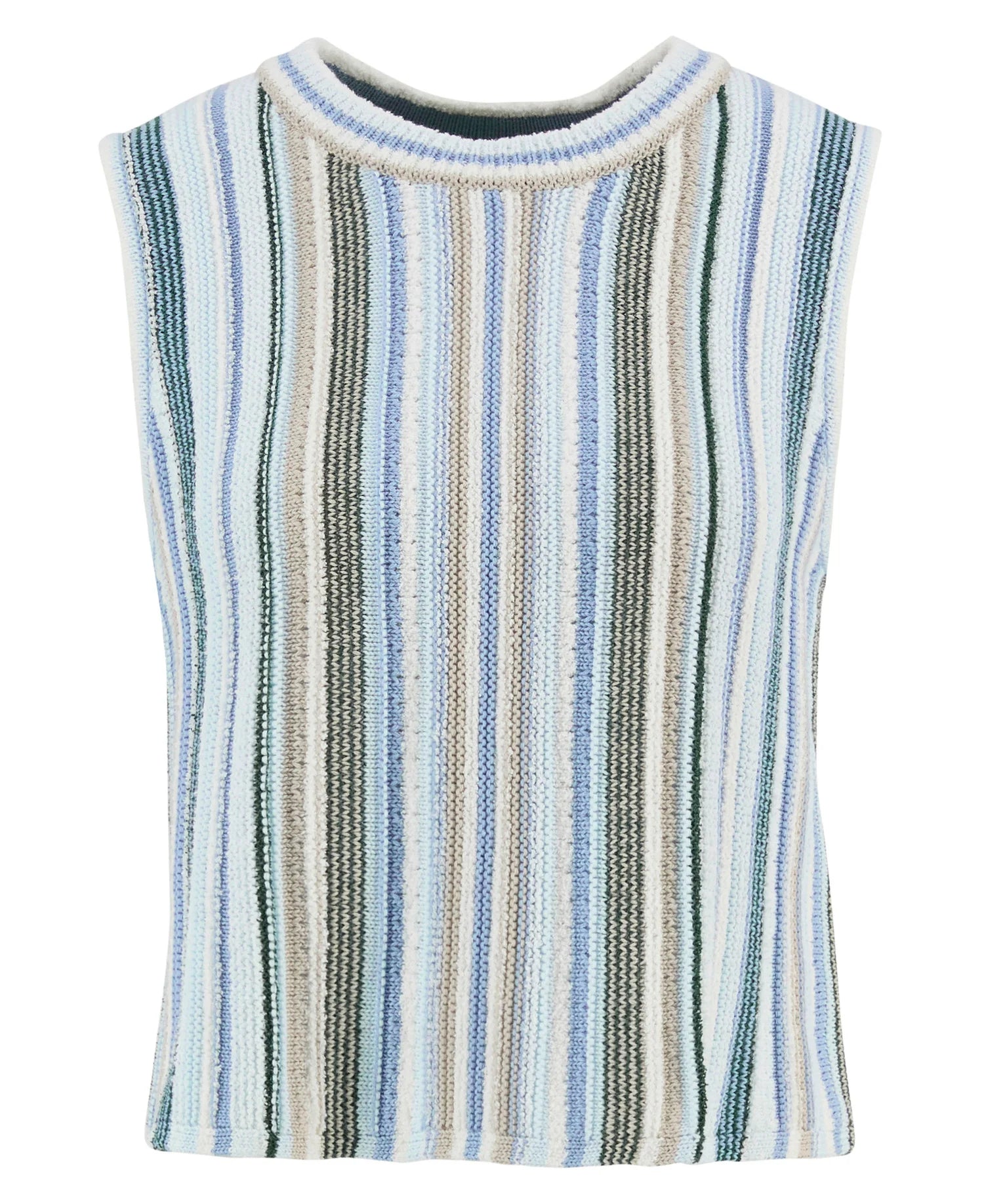 Barbour Josie Knitted Vest In Blue Multi