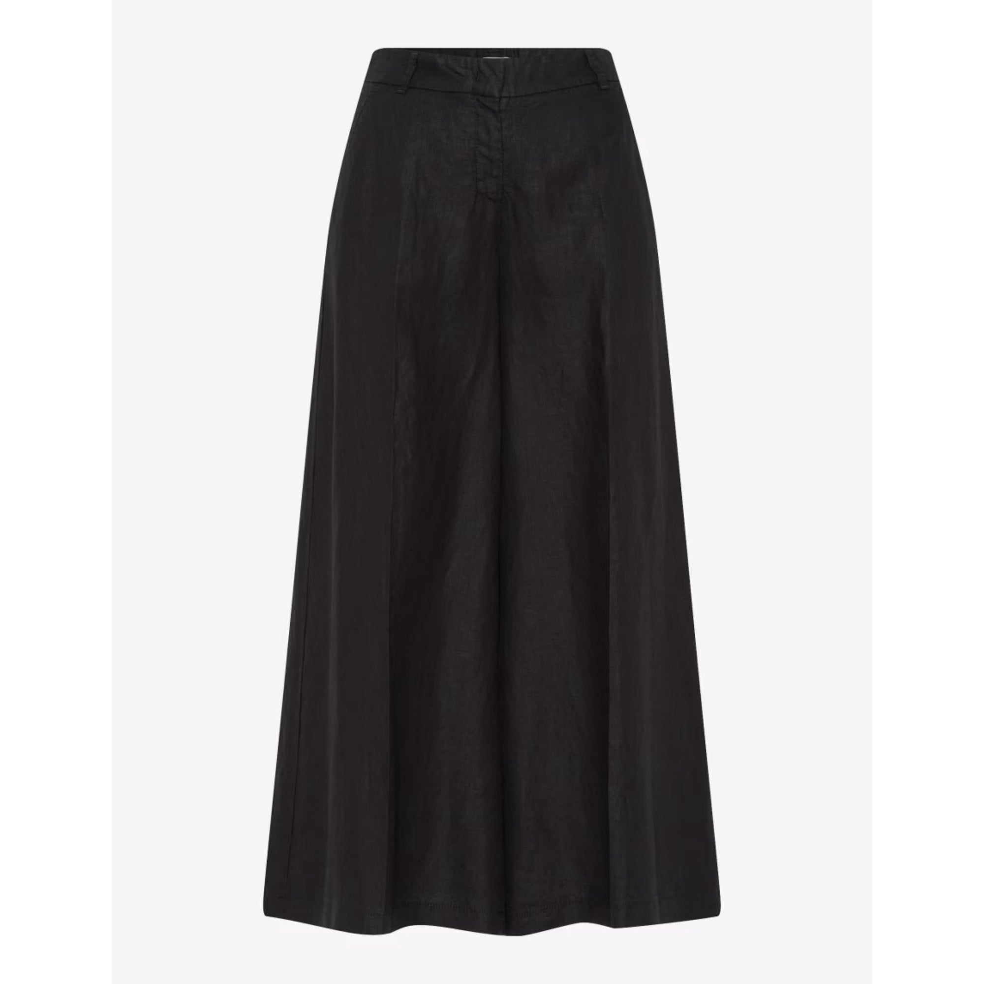 Brax Melli S Black Linen Wide Culotte 76-2208/02