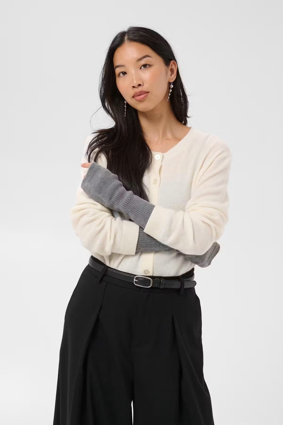 Part Two Dayra Gloves In Medium Grey Melange 30311030