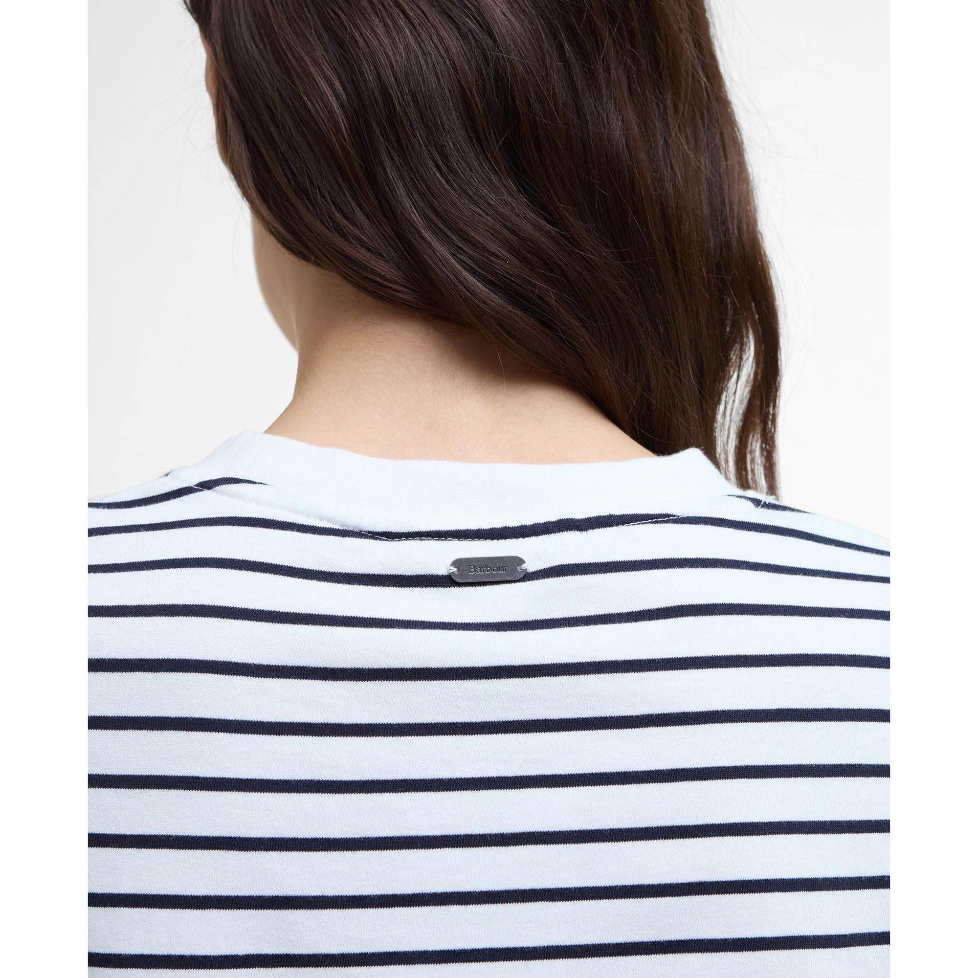 Barbour Millie Relaxed T-Shirt in Cloud Stripe LML0881WH71