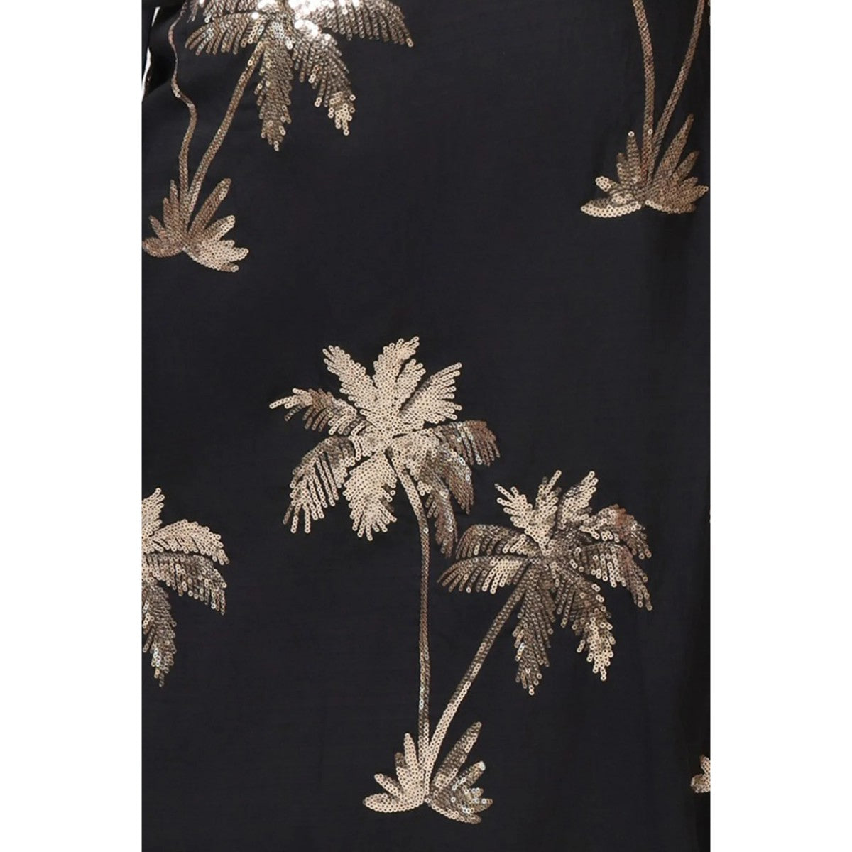 Traffic People Palms Of Gold Rene Sequin Trousers In Black