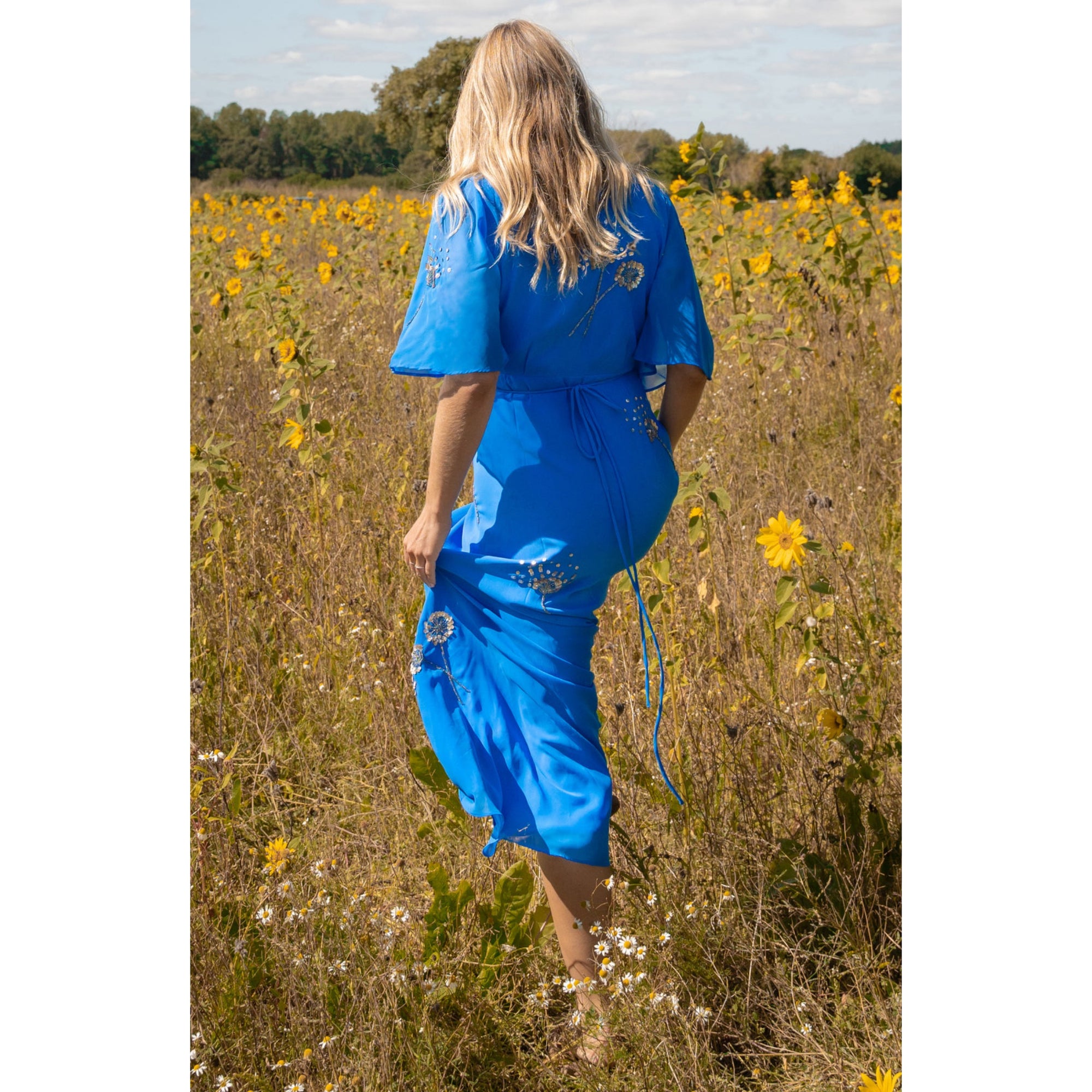 Hope &amp; Ivy The Mallory Embellished Wrap Dress 8961