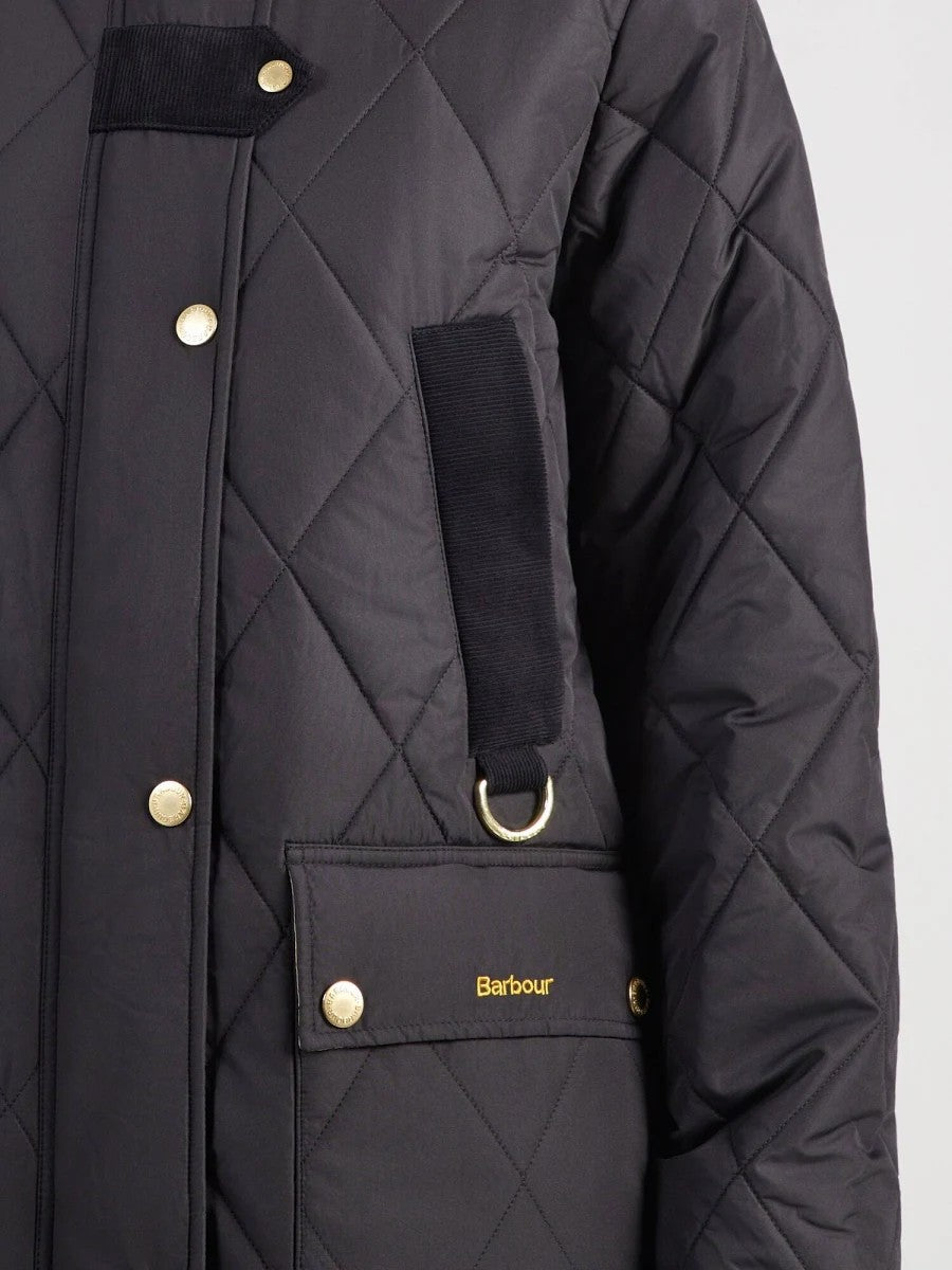 Barbour Rudson Quilted Jacket In Black/Ancient lQU1928