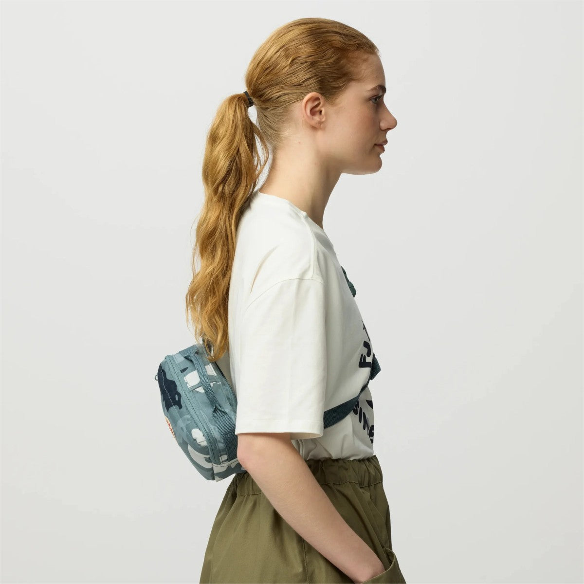 Fjällräven Kanken Graphics Hip Pack In Nimbus Blue/Hidden Animals