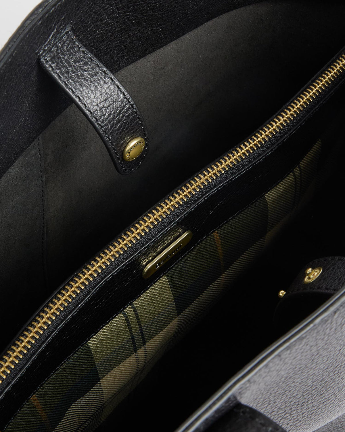 Barbour Alder Large Leather Tote Bag In Black LBA0548BK111
