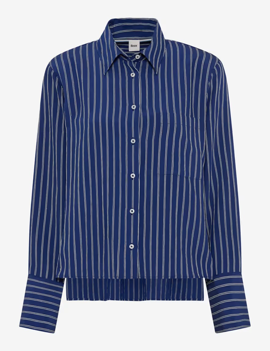 Brax Vica Shirt  In Dark Blue 94-0077