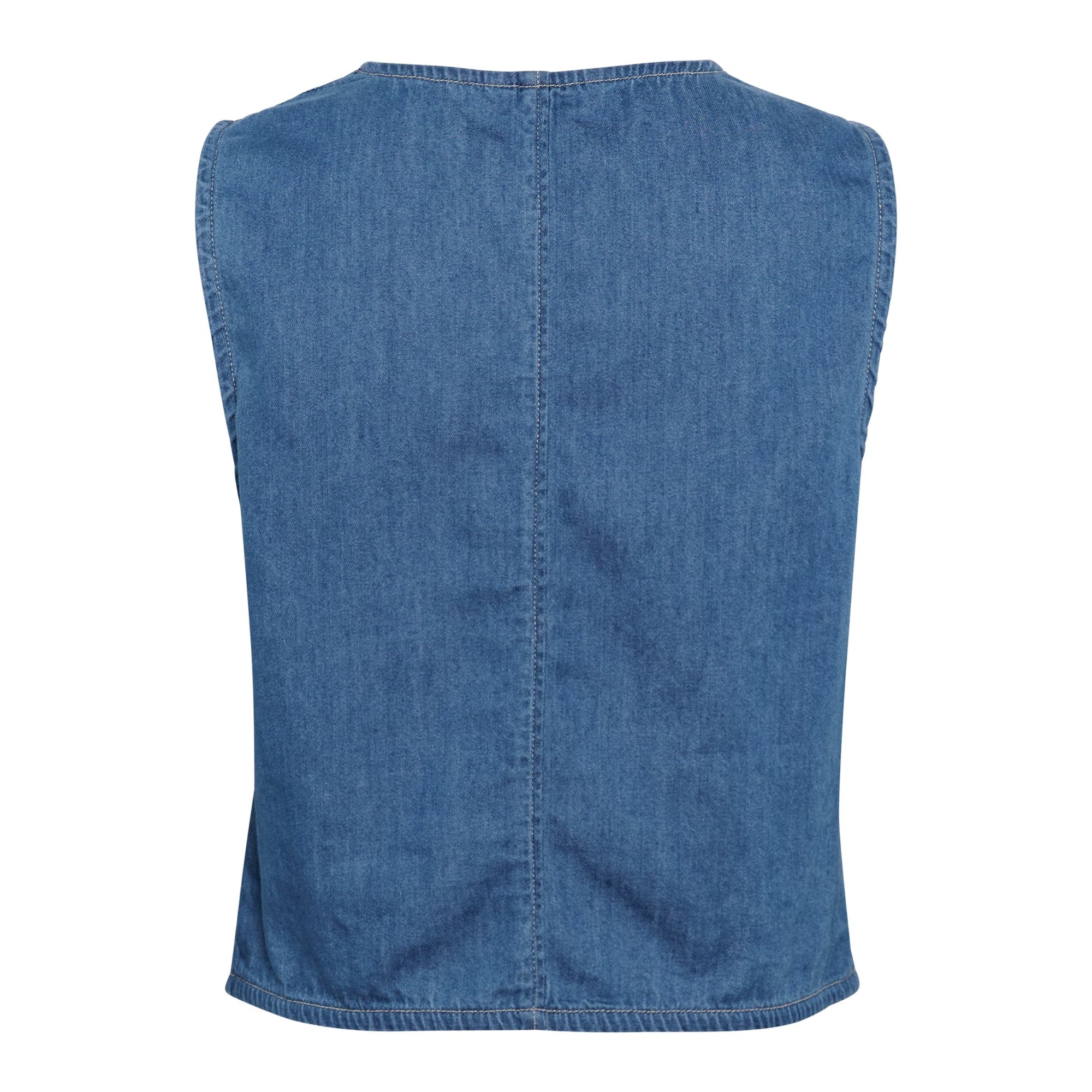 Part Two RaisaPW Waistcoat In Light Blue Denim 30309640