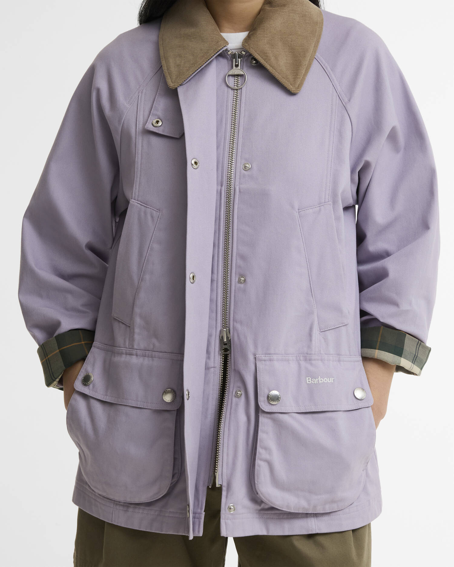Barbour Beadnell Casual Jacket In Heather/Mist