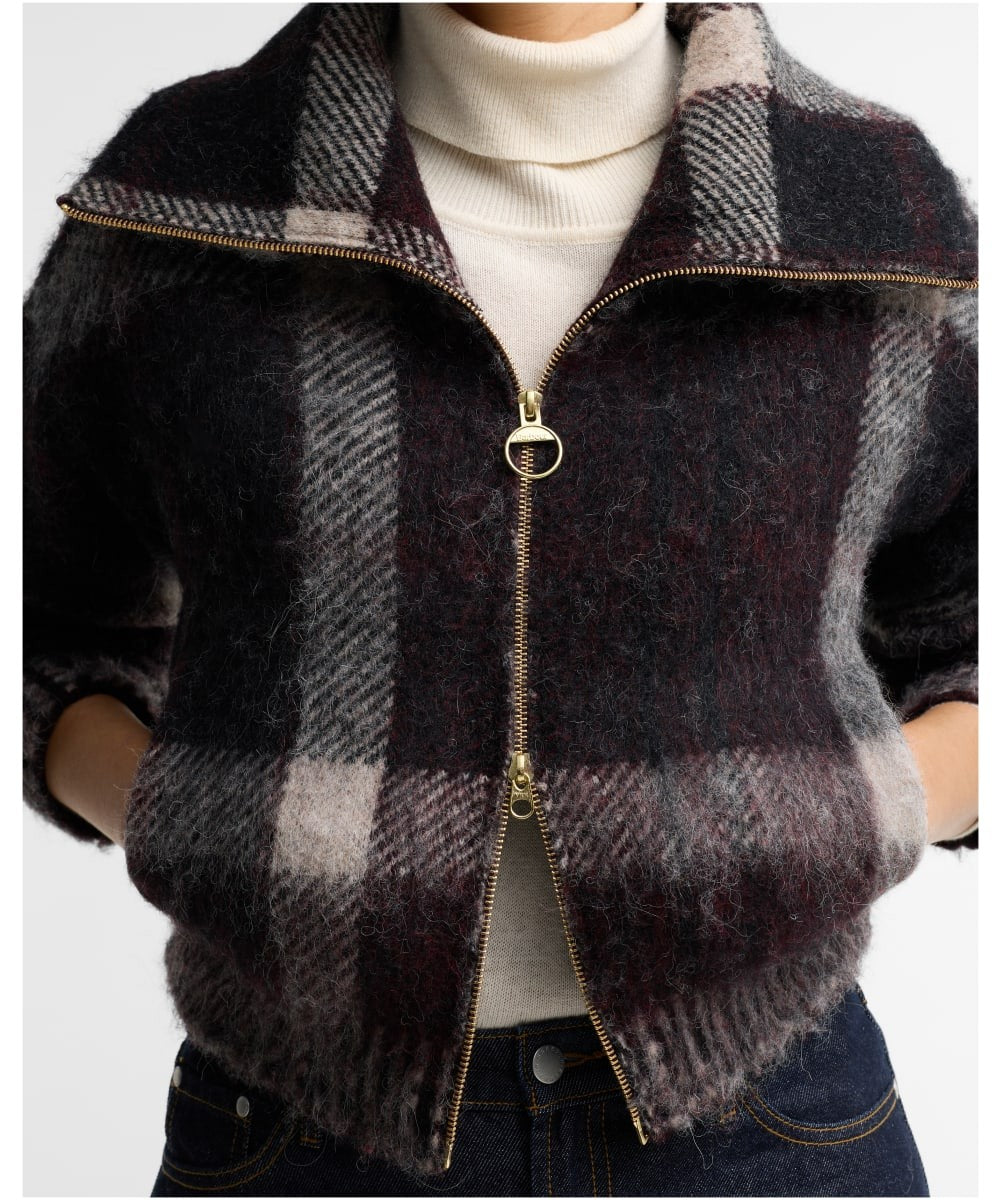 Barbour Carville Knitted Zip Through Jumper LKN1797