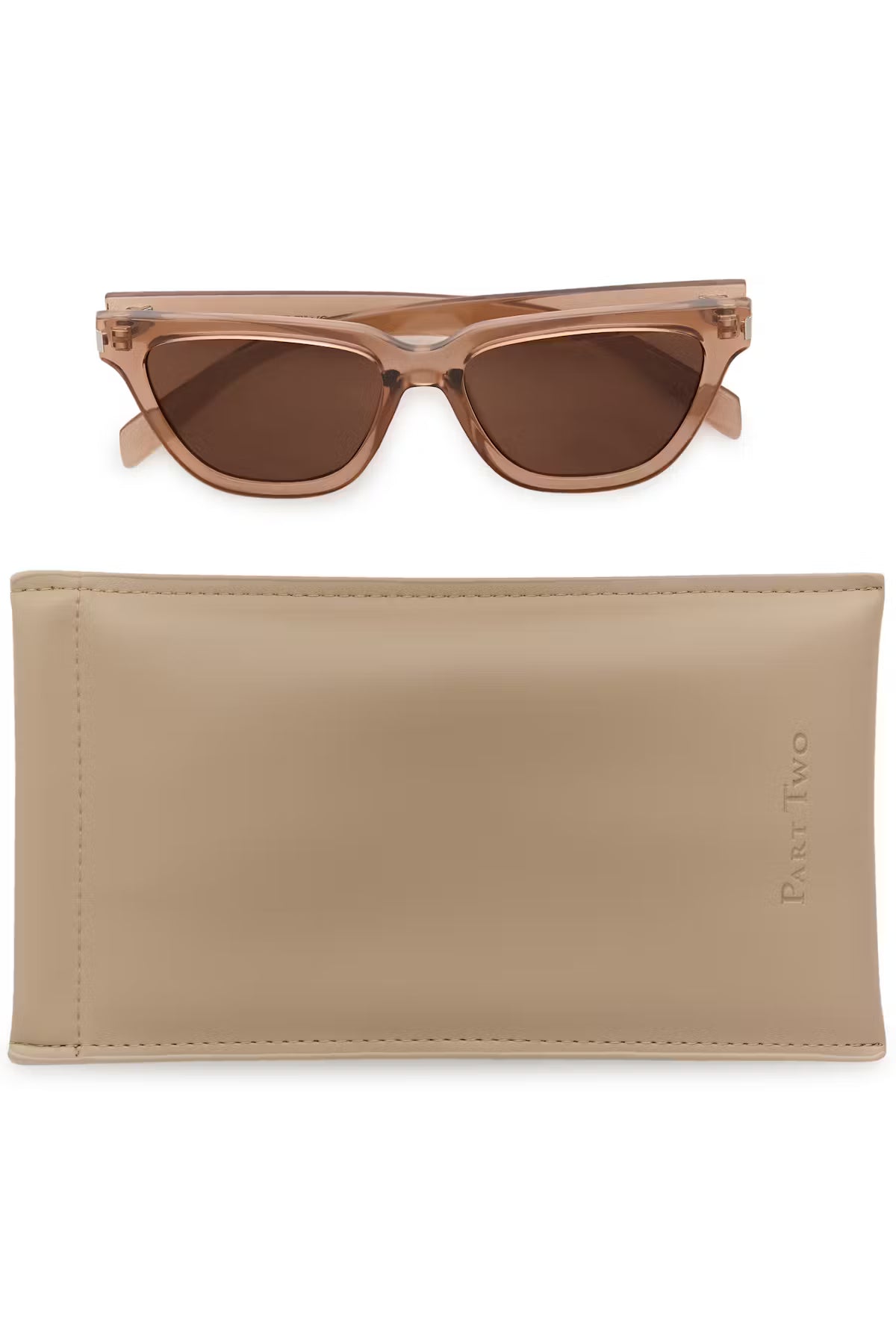 Part Two Bulenga Sunglasses In Light Brown Transparent