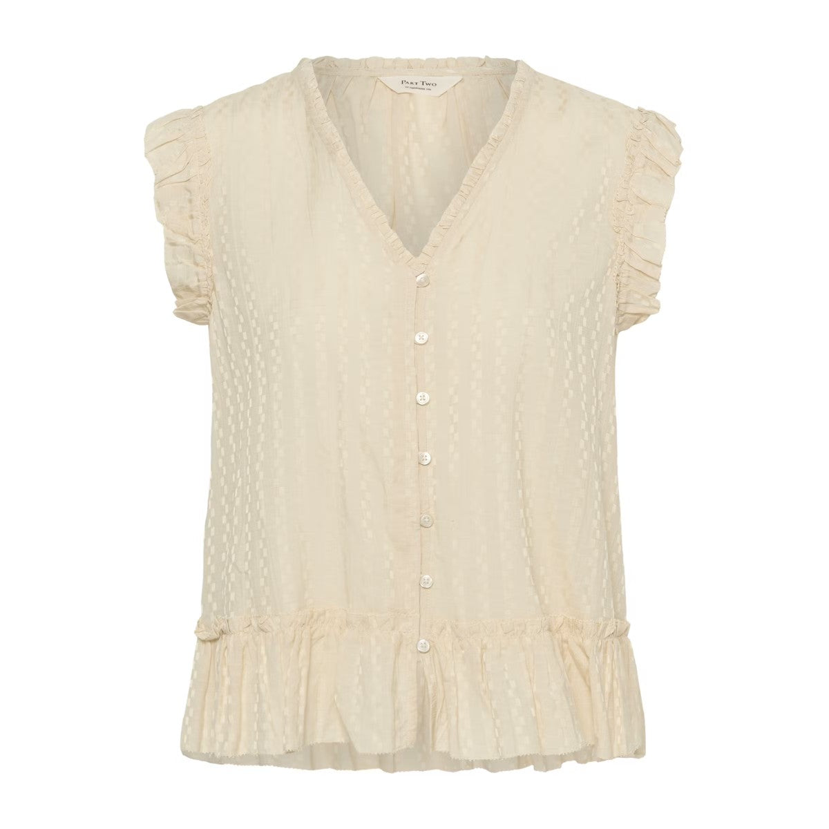 Part Two Aneka V-Neck Blouse In Oatmeal