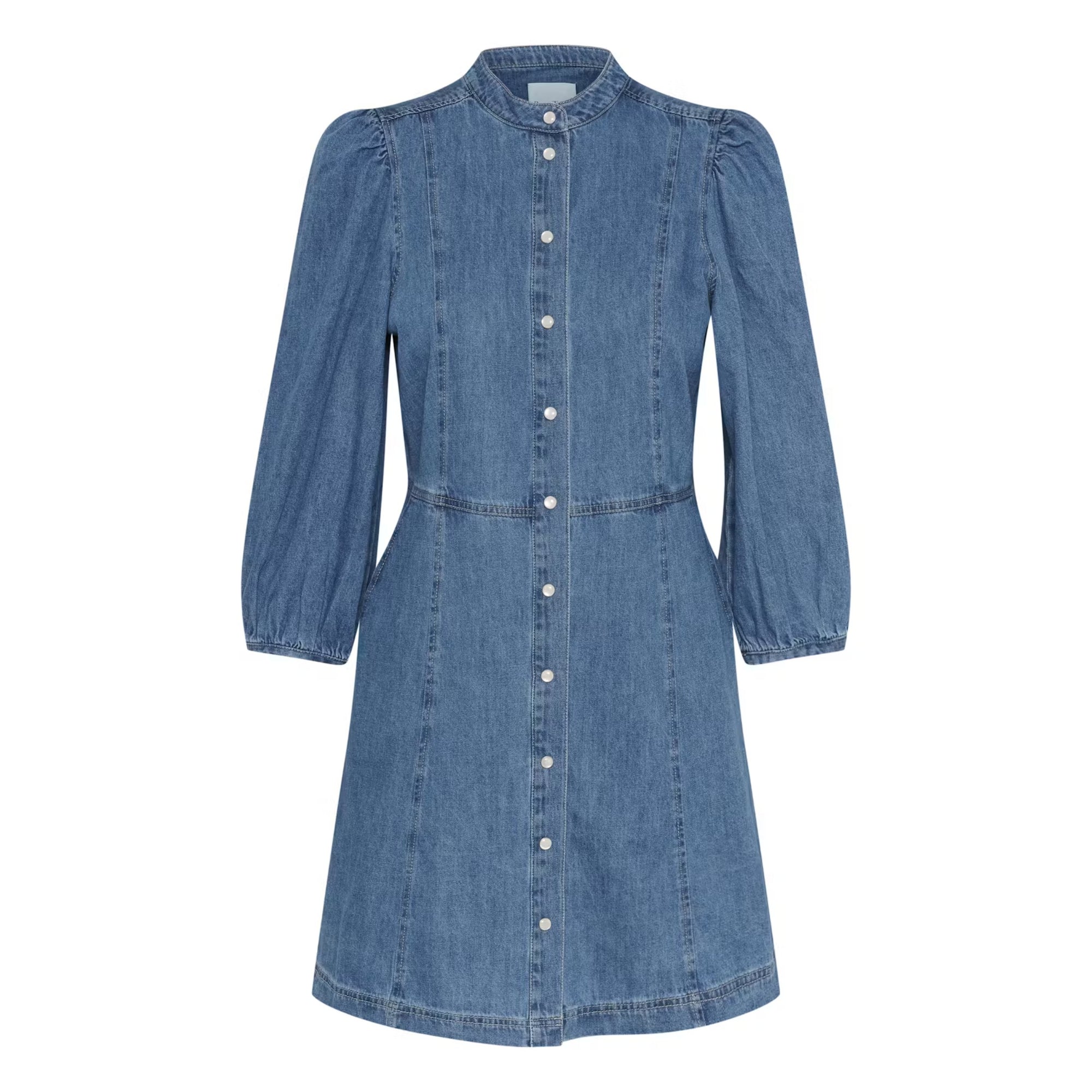 Part Two Polla Dress in Medium Blue Denim 30309254