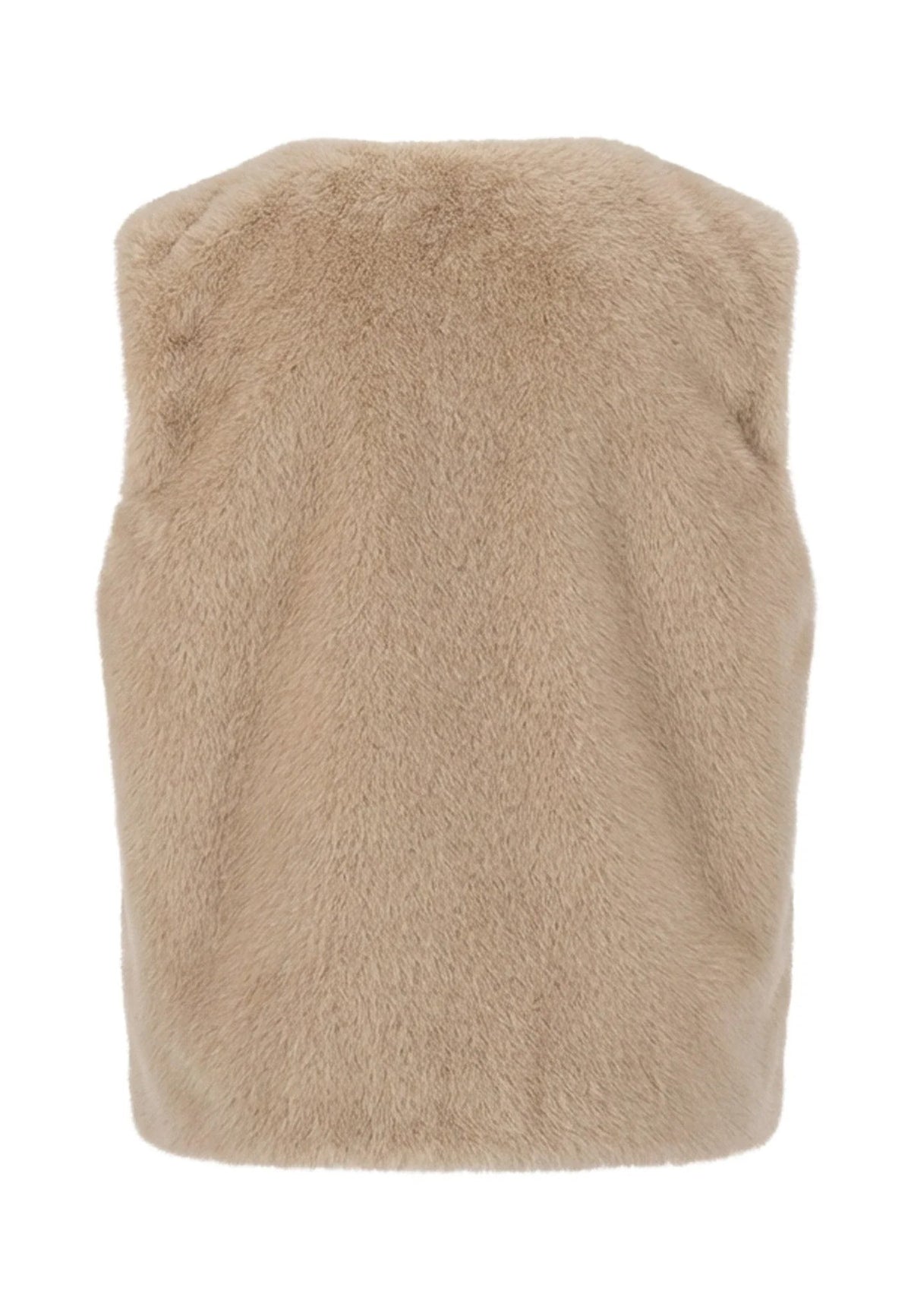 Fynch-Hatton Faux Fur Vest In Neutral Tan 26105920