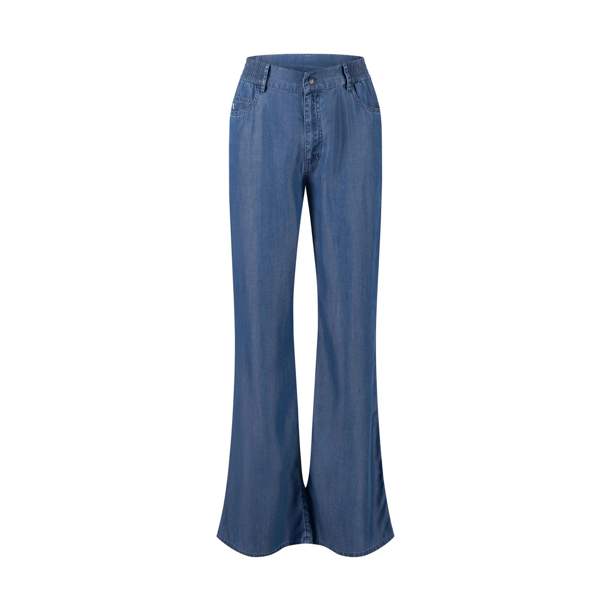 Fynch-Hatton Tencel Trousers Ocean Blue 24024220