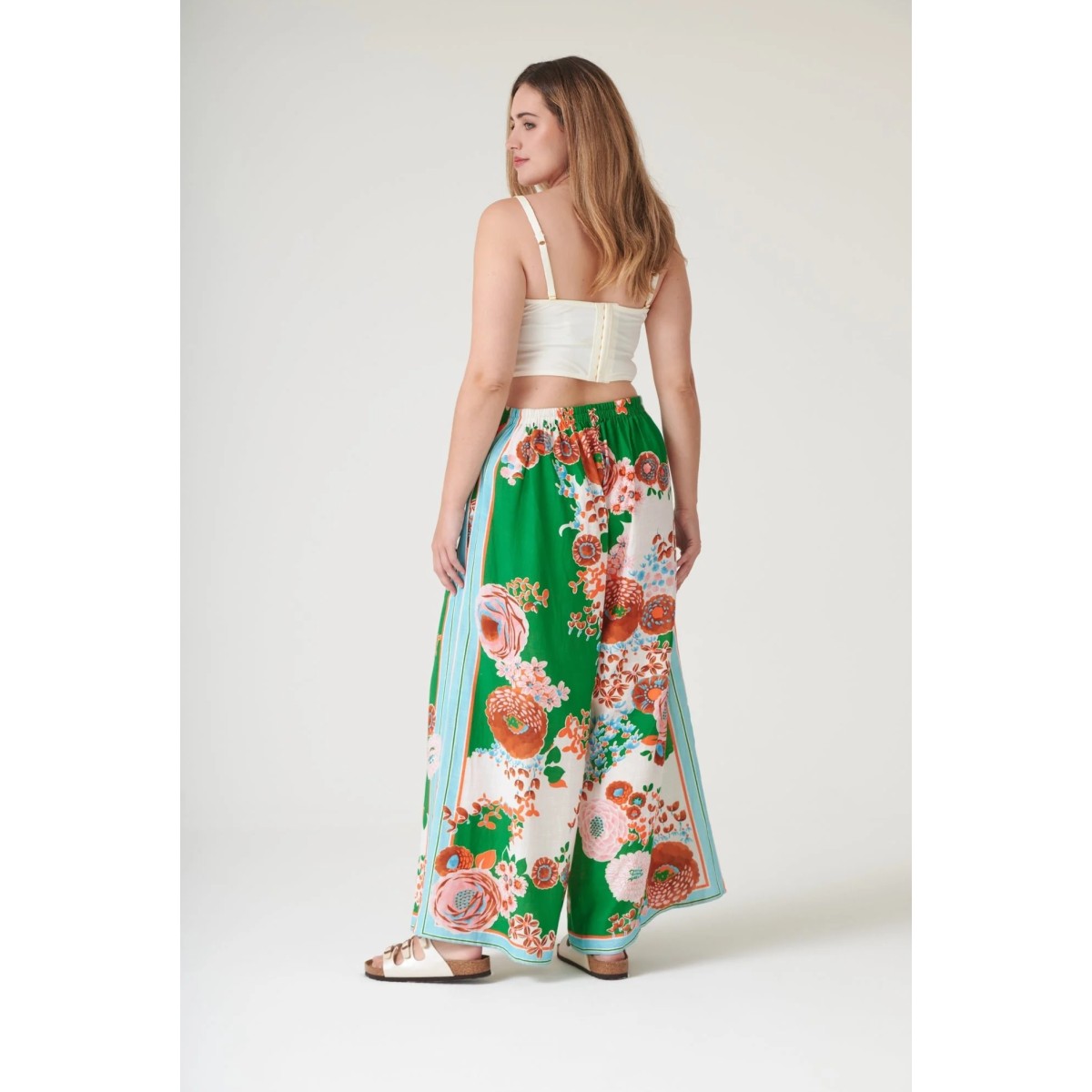 One Hundred Stars Kitsch Bouquet Palazzo Pants