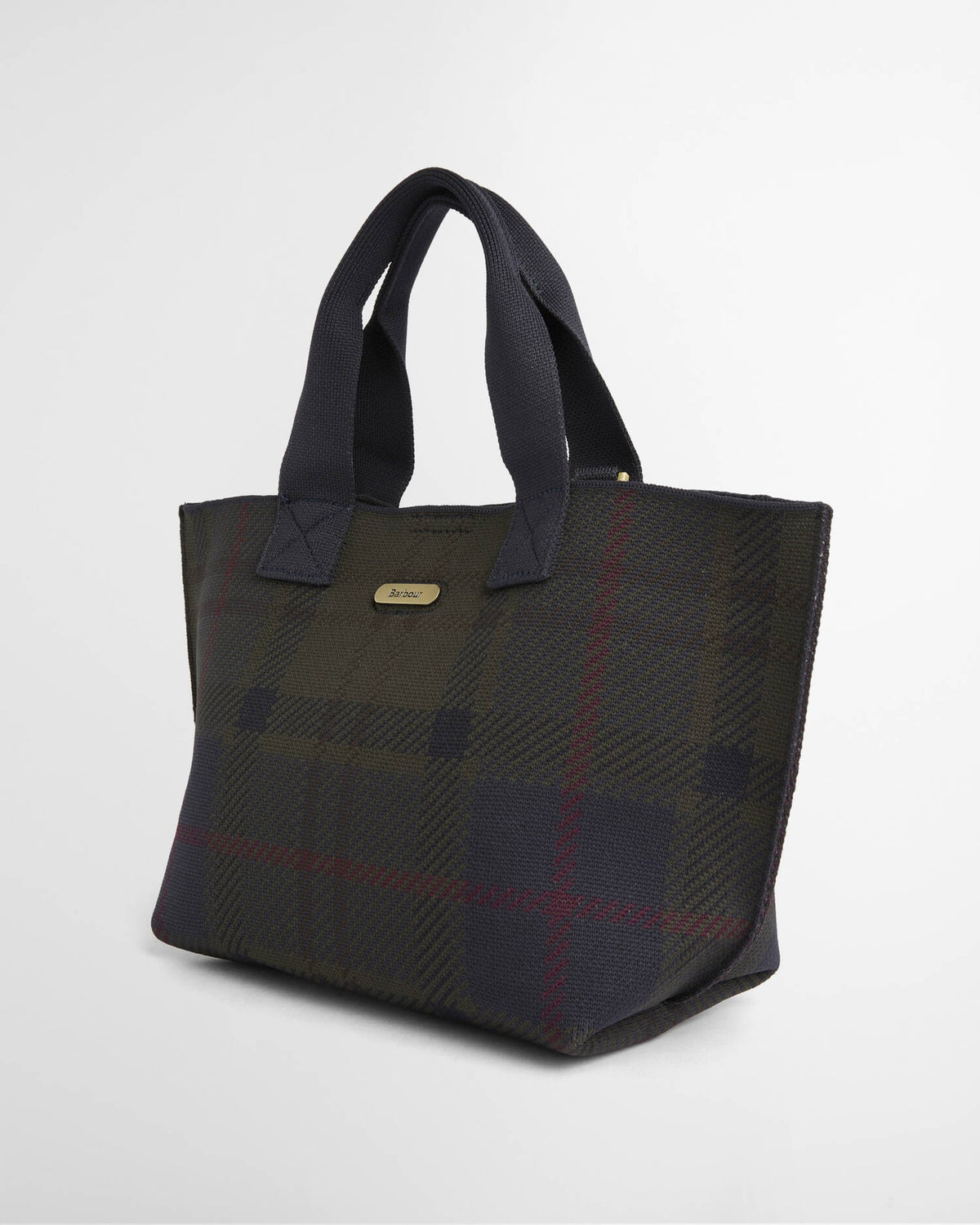 Barbour Layla Mini Tartan Tote Bag In Shadow Classic Tartan LBA0518TN431