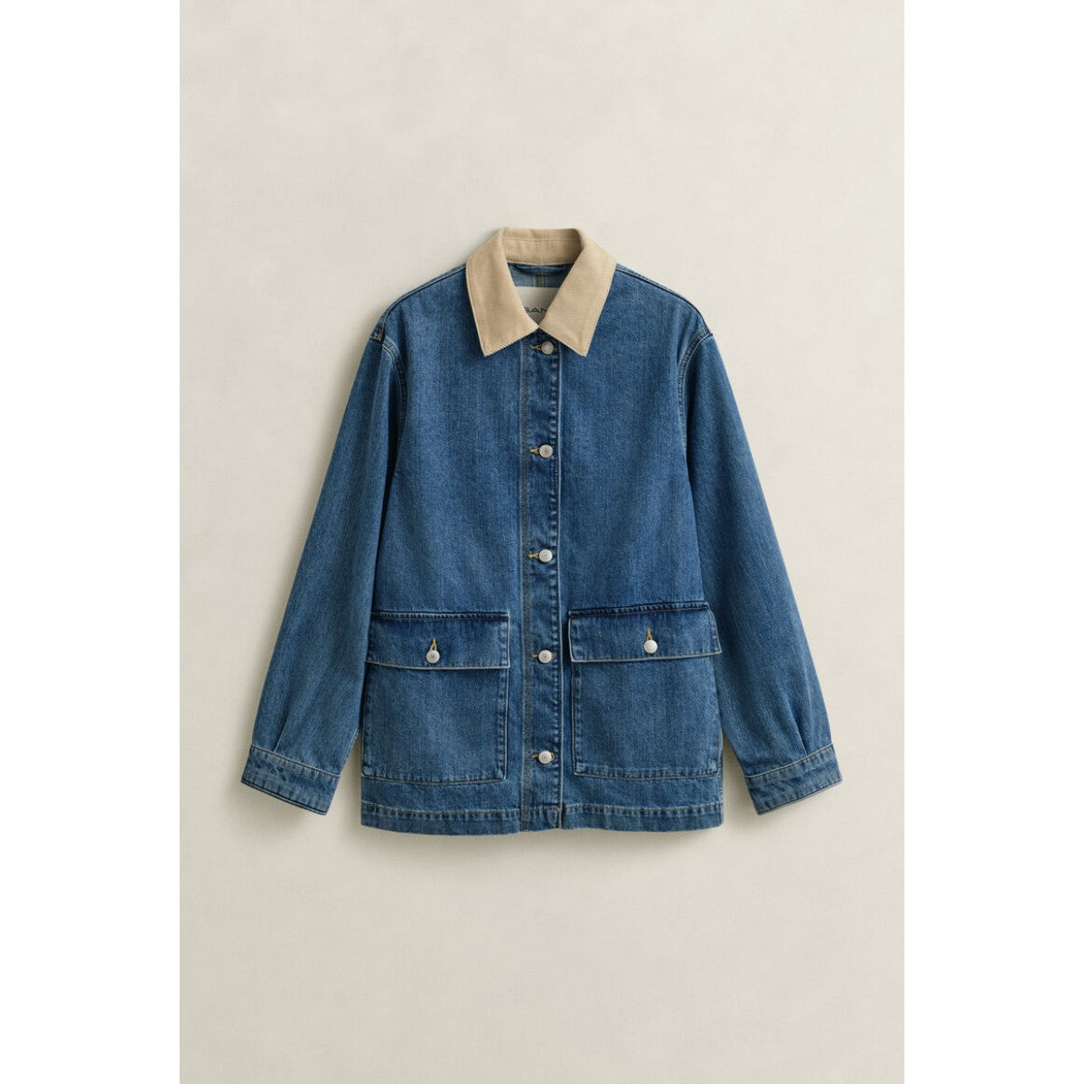 GANT Denim Decker Jacket In Mid Blue
