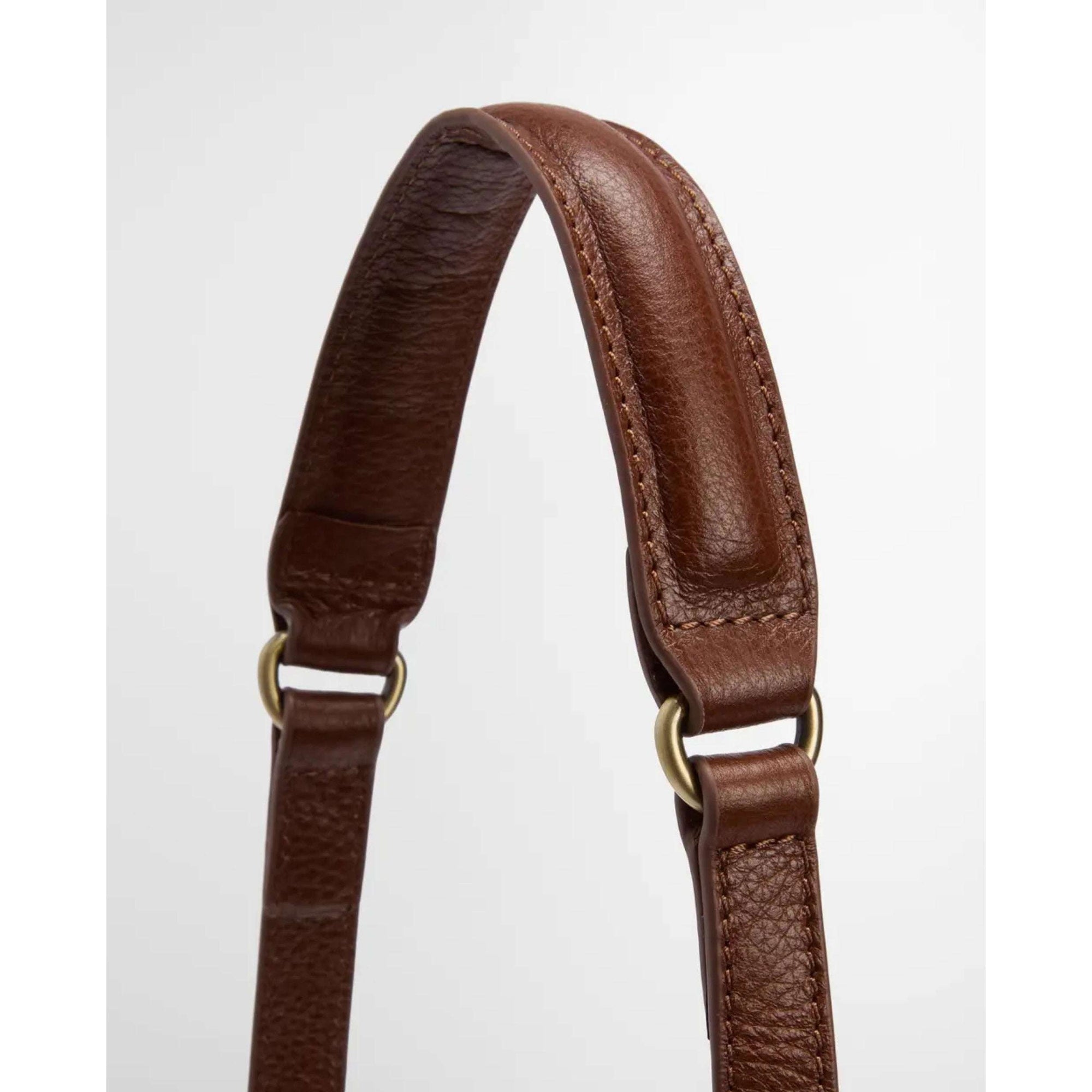 Barbour Elm Leather Crossbody Saddle Bag - Brown