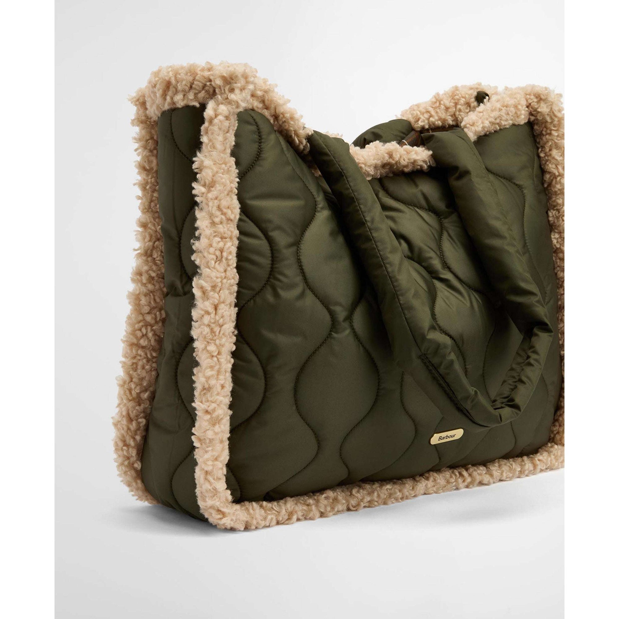 Barbour Marnie Quilted Tote - Olive