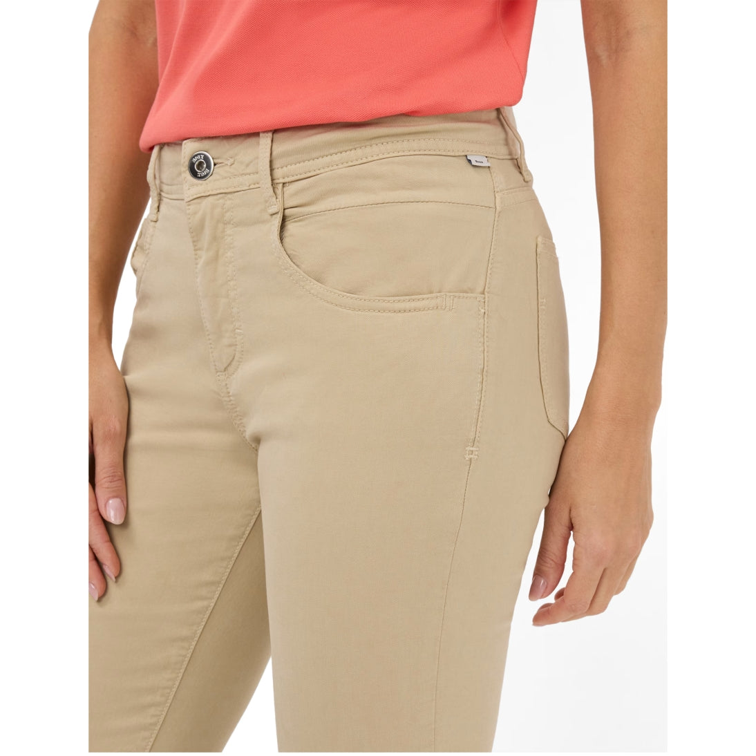 Brax Shakira S Free to Move Slim Fit Five-pocket Stretch Jeans 71-7948 in Almond