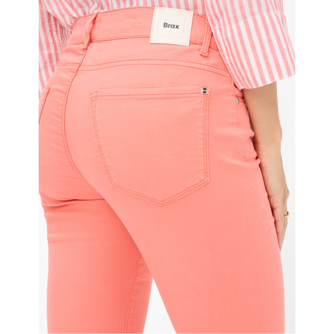 Brax Shakira S Free to Move Slim Fit Five-pocket Stretch Jeans in Watermelon Denim 71-7948