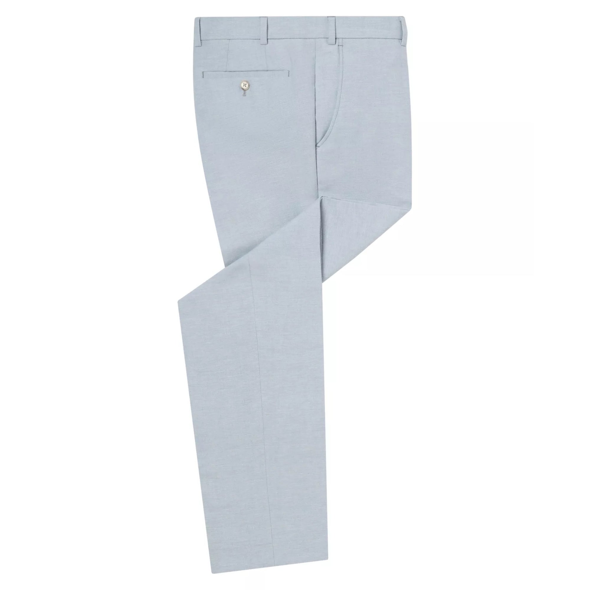 Light blue pants on a white background