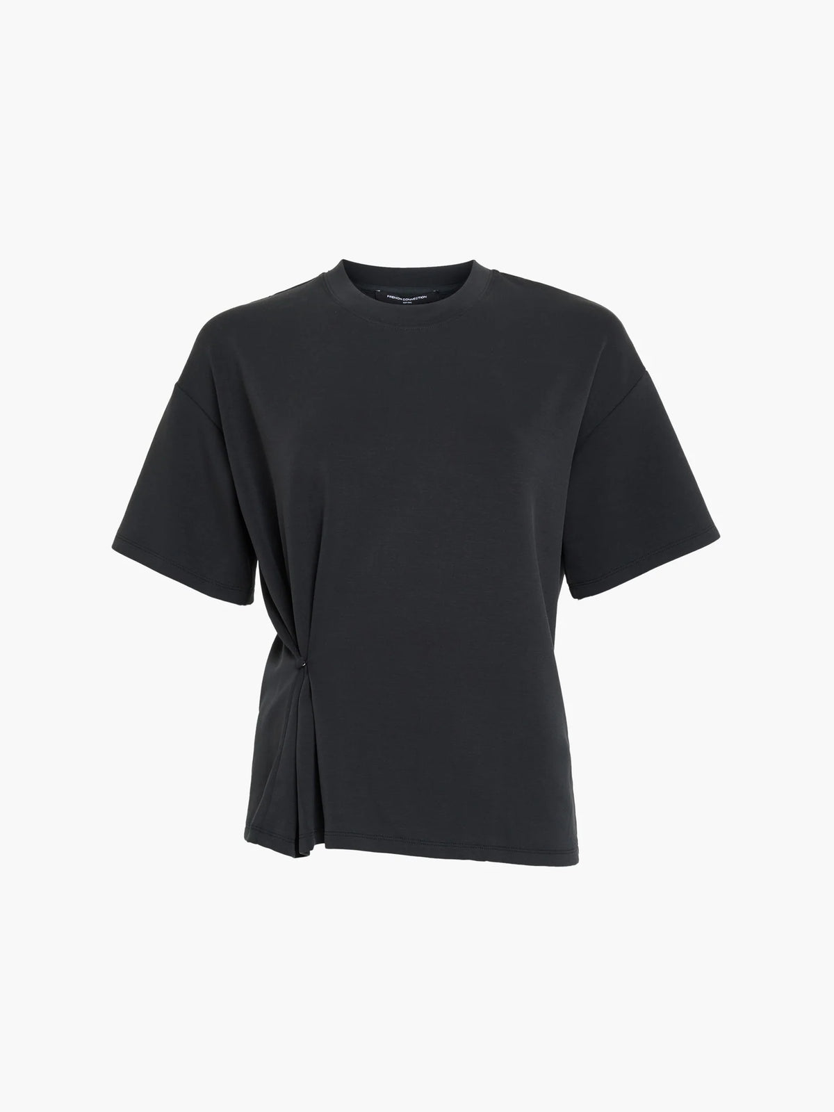 French Connection Wren Graphite Grey Cinched Waist T-Shirt