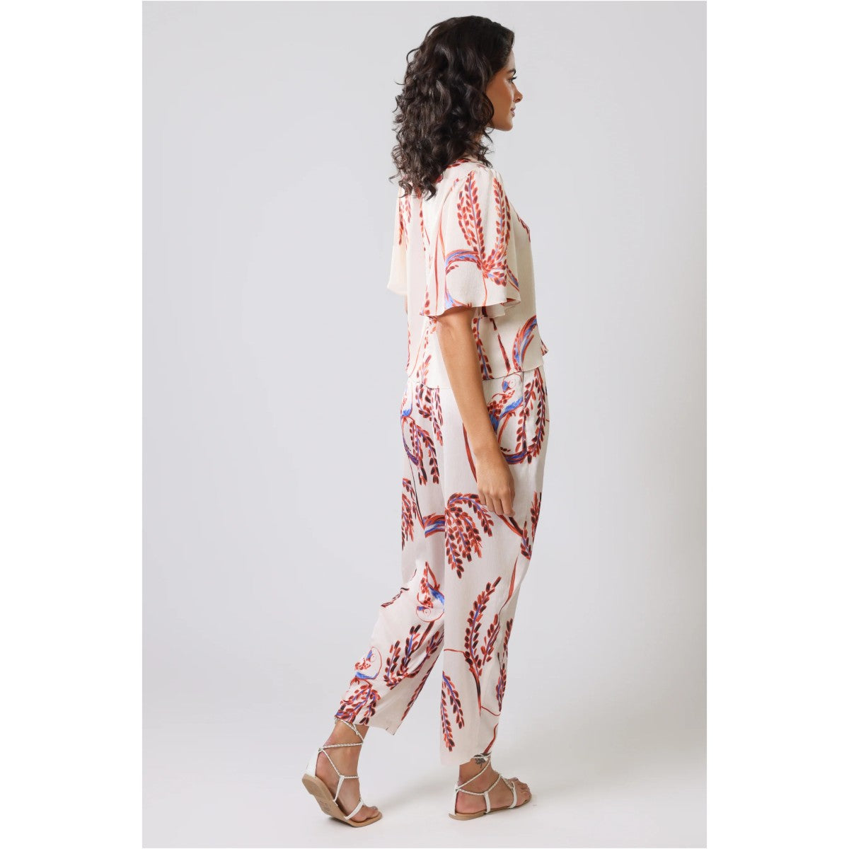 Traffic People Birds Of A Feather Rene Blouse In Cream
