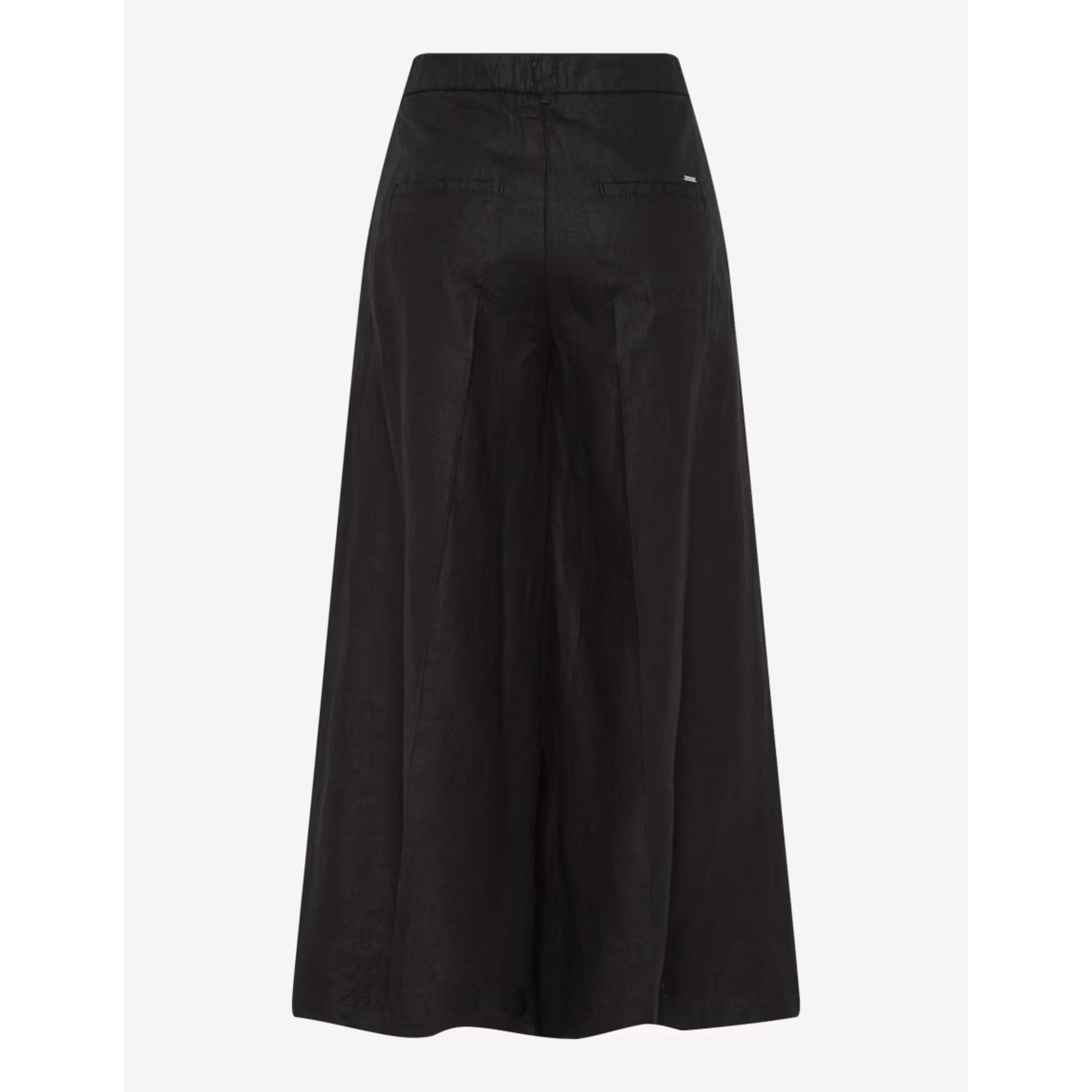 Brax Melli S Black Linen Wide Culotte 76-2208/02