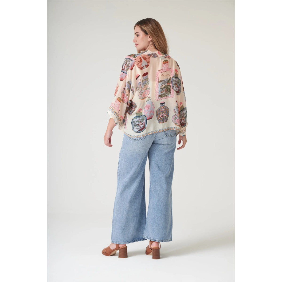 One Hundred Stars Perfume Bottles Kimono