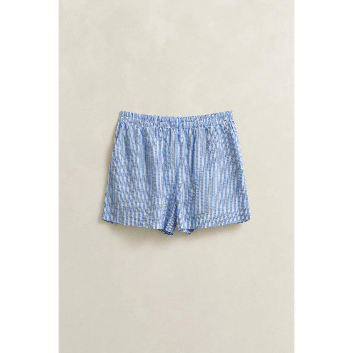 GANT Striped Seersucker Shorts In Palace Blue